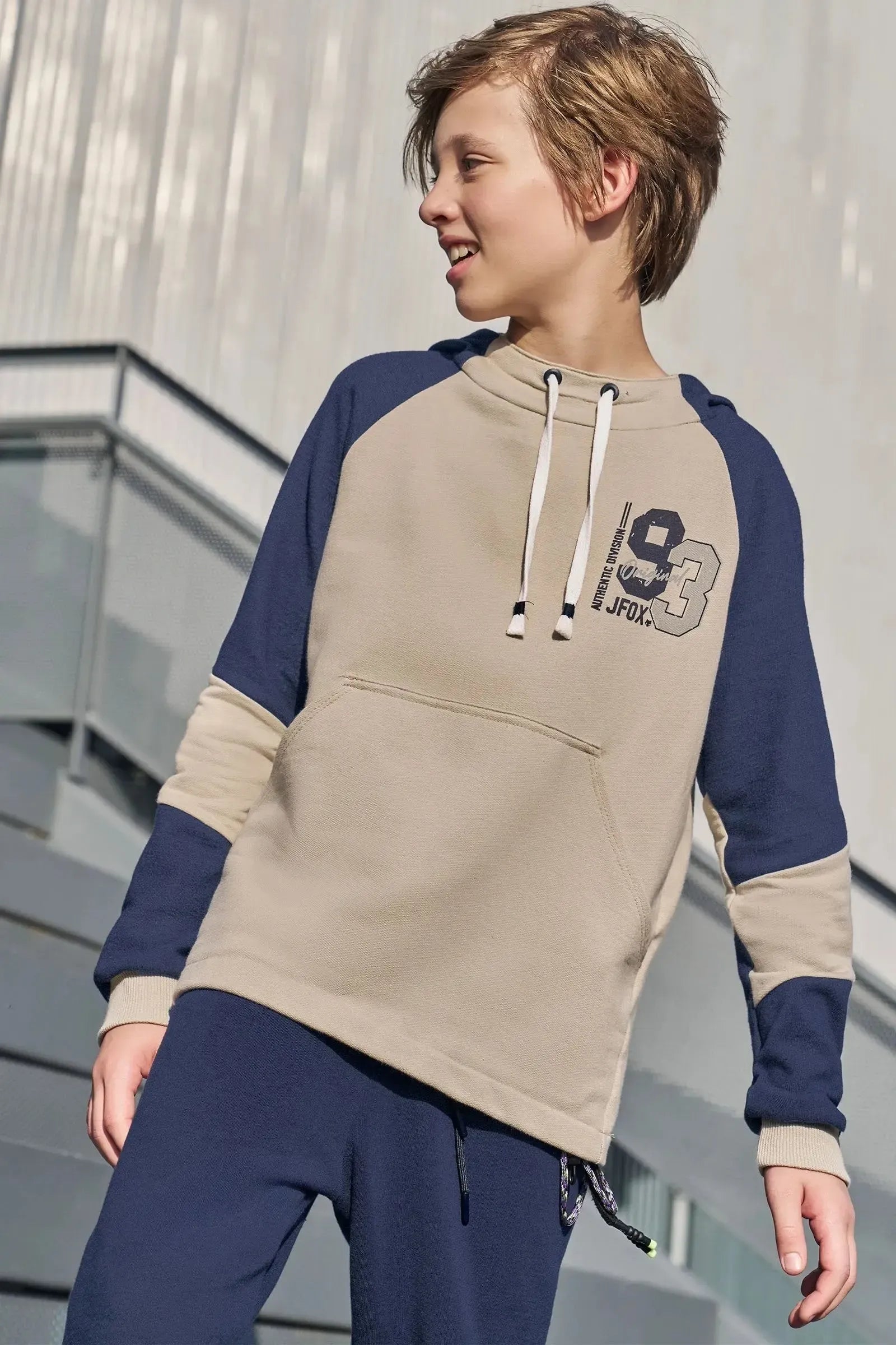 Blusão em Moletom sem Pelúcia 90274 Johnny Fox Teen Menino