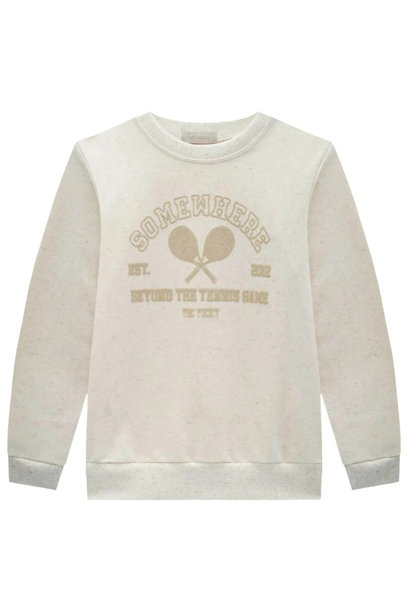 Blusão em Moletom sem Pelúcia 90624 Vic&Vicky Teen Menina