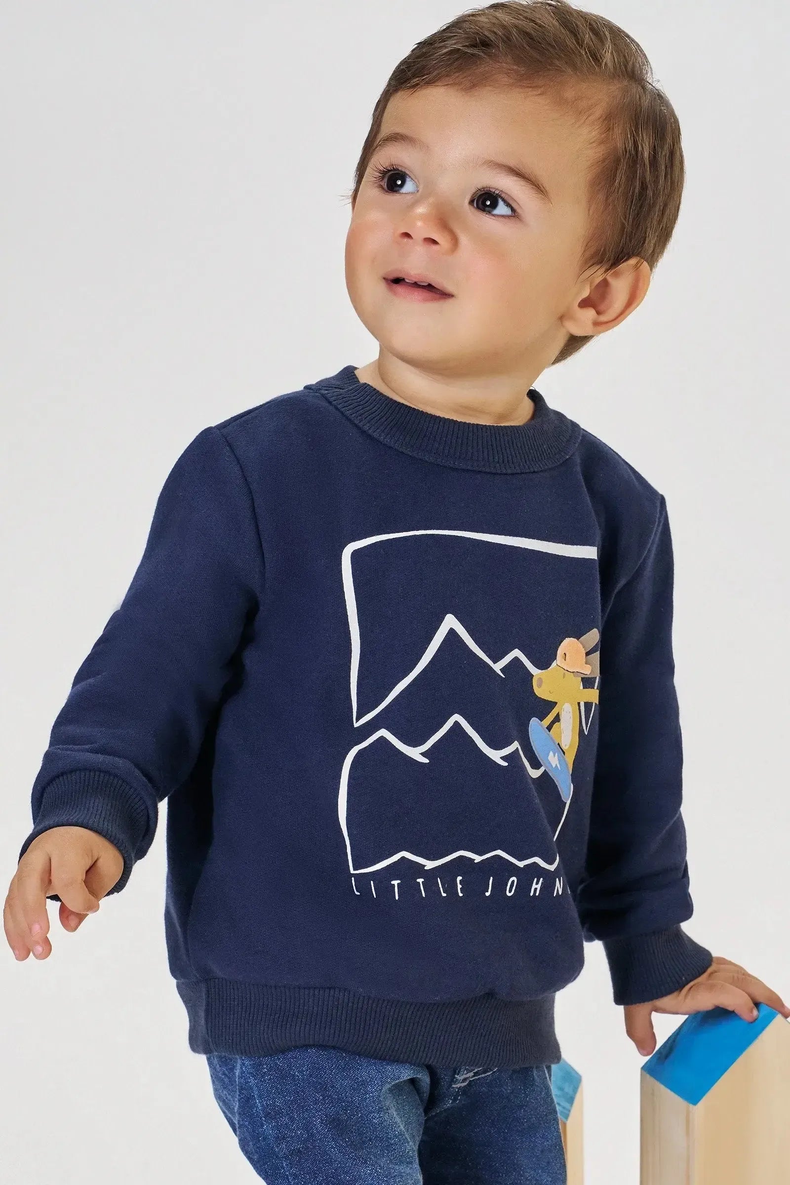 Blusão em Moletom sem Pelúcia 91936 Johnny Fox Bebê Menino