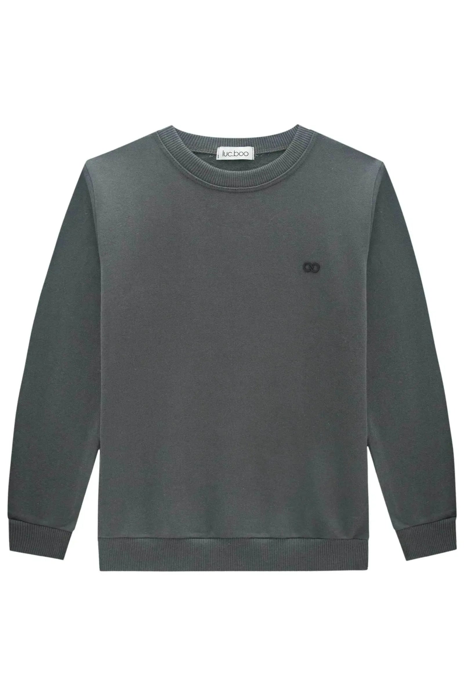 Blusão em Moletom sem Pelúcia 92945 LucBoo Infantil Menino