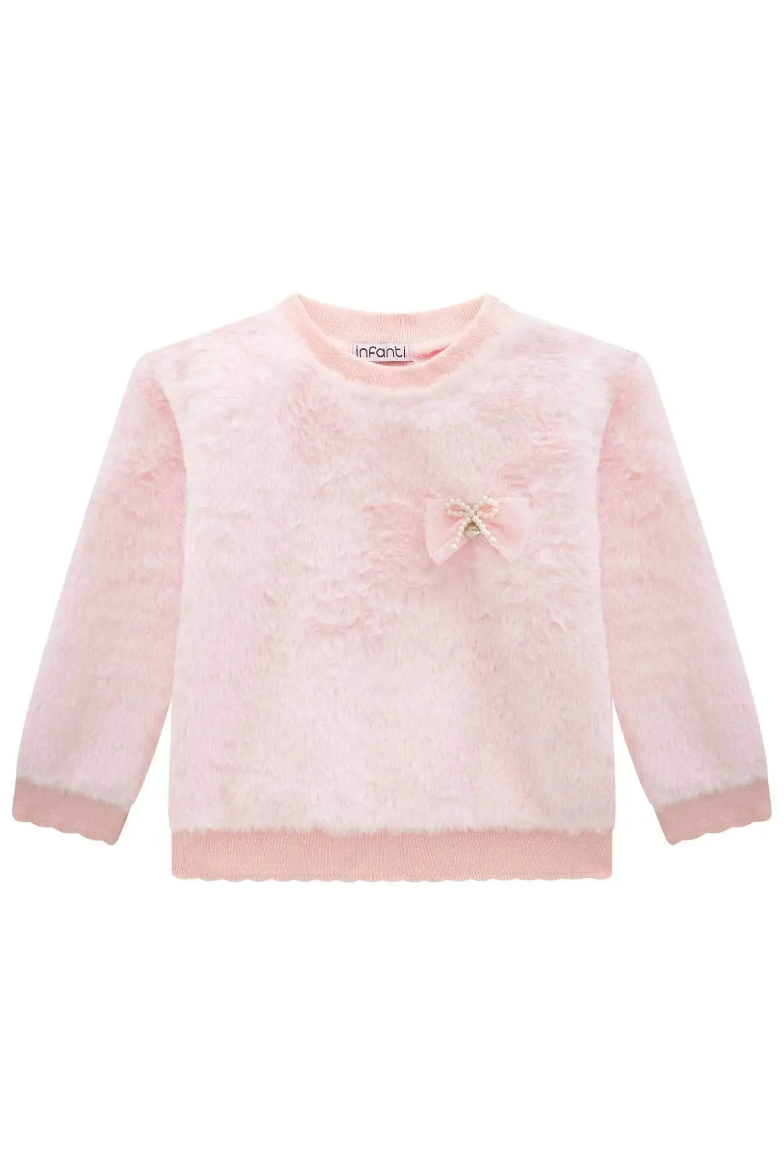 Blusão em Pelo Liso 89815 Infanti Bebê Menina