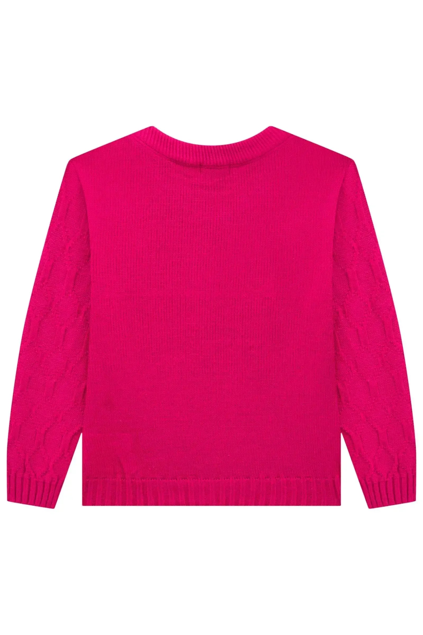 Blusão em Tricot 100% Acrílico 89497 Infanti Infantil Menina