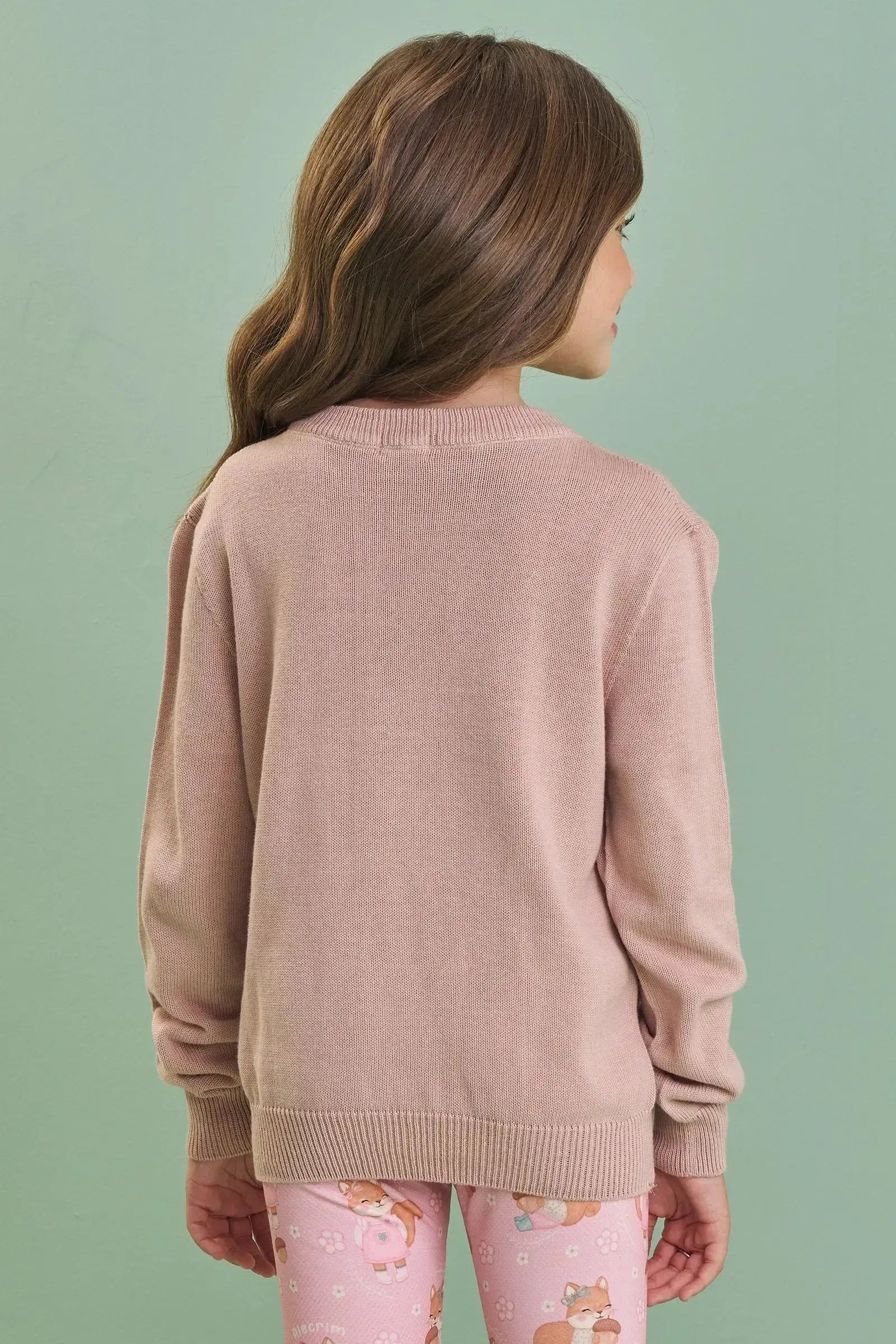 Blusão em Tricot 100% Algodão 87236 Kukiê Infantil Menina