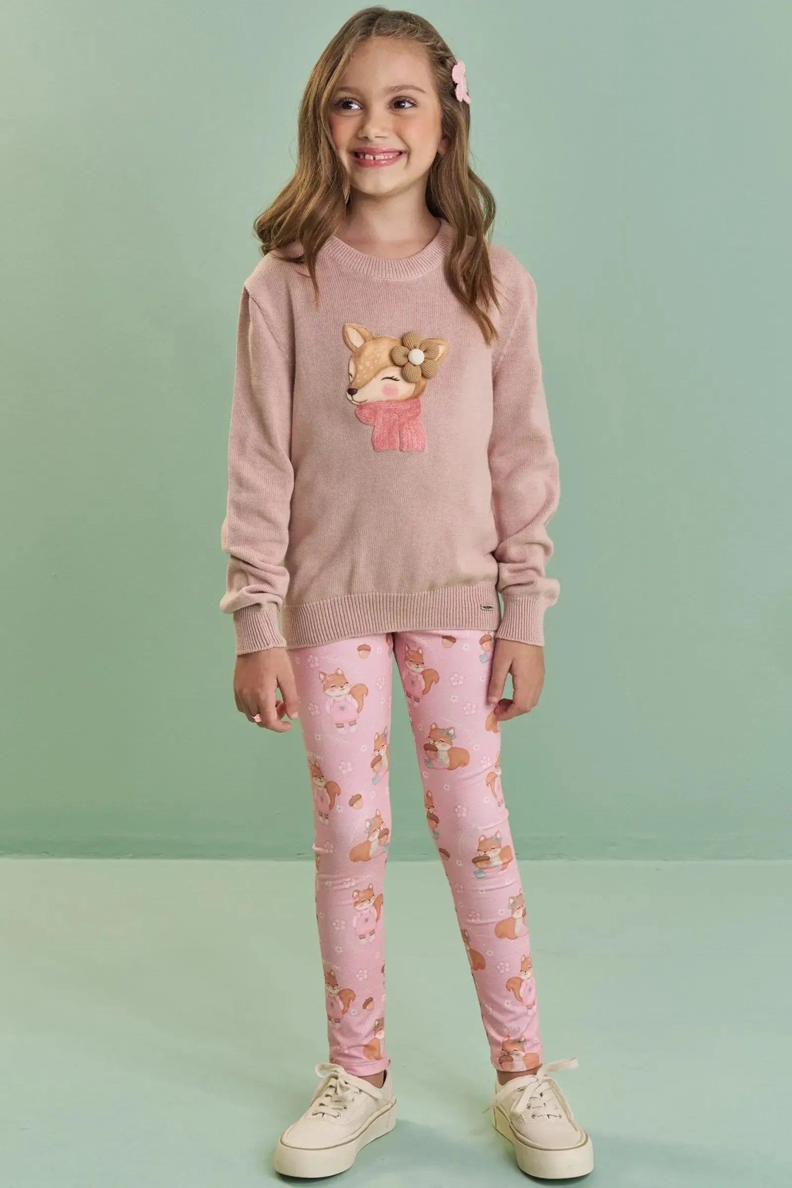 Blusão em Tricot 100% Algodão 87236 Kukiê Infantil Menina
