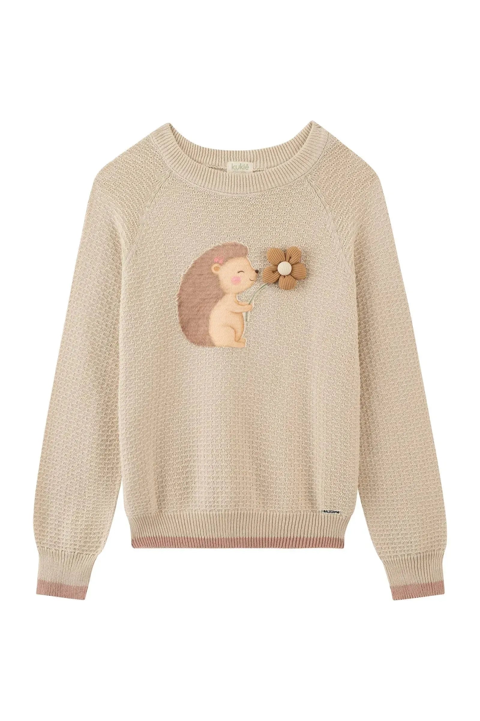 Blusão em Tricot 100% Algodão 87240 Kukiê Infantil Menina
