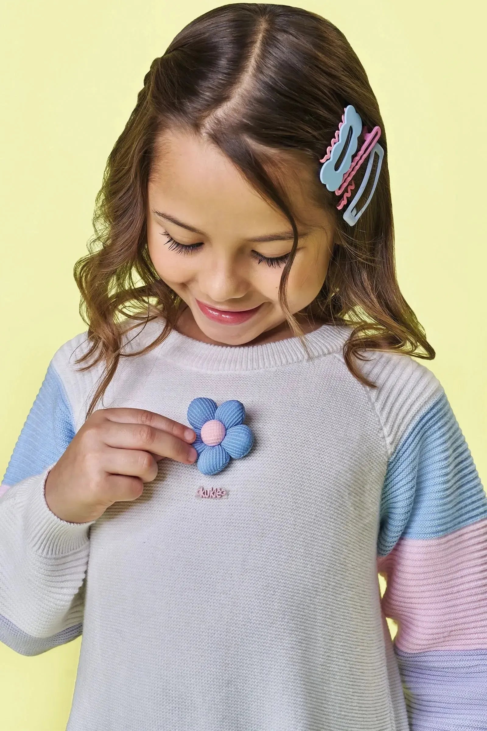 Blusão em Tricot de Viscose e Poliamida 87812 Kukiê Infantil Menina