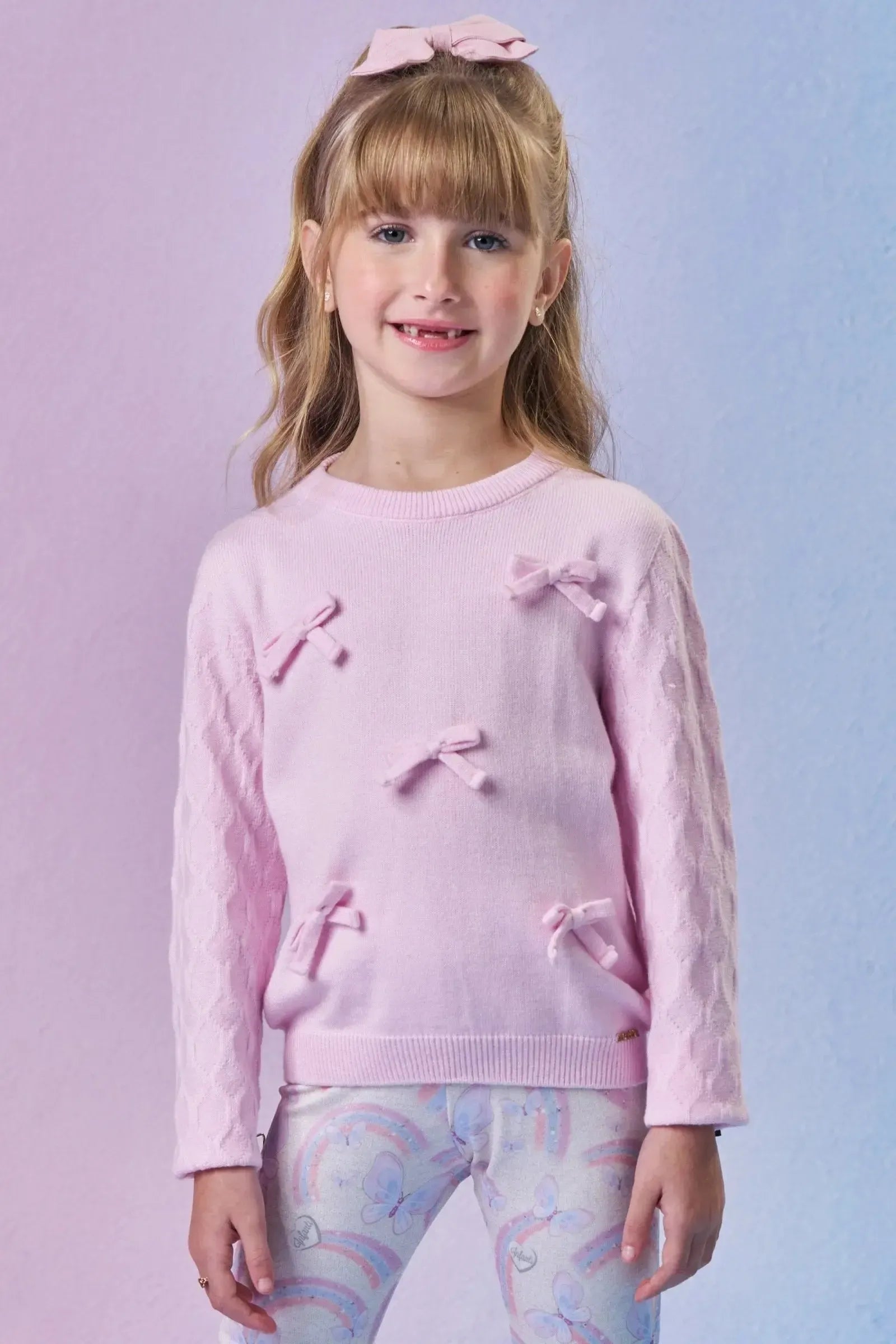Blusão em Tricot Prime 87687 Infanti Infantil Menina