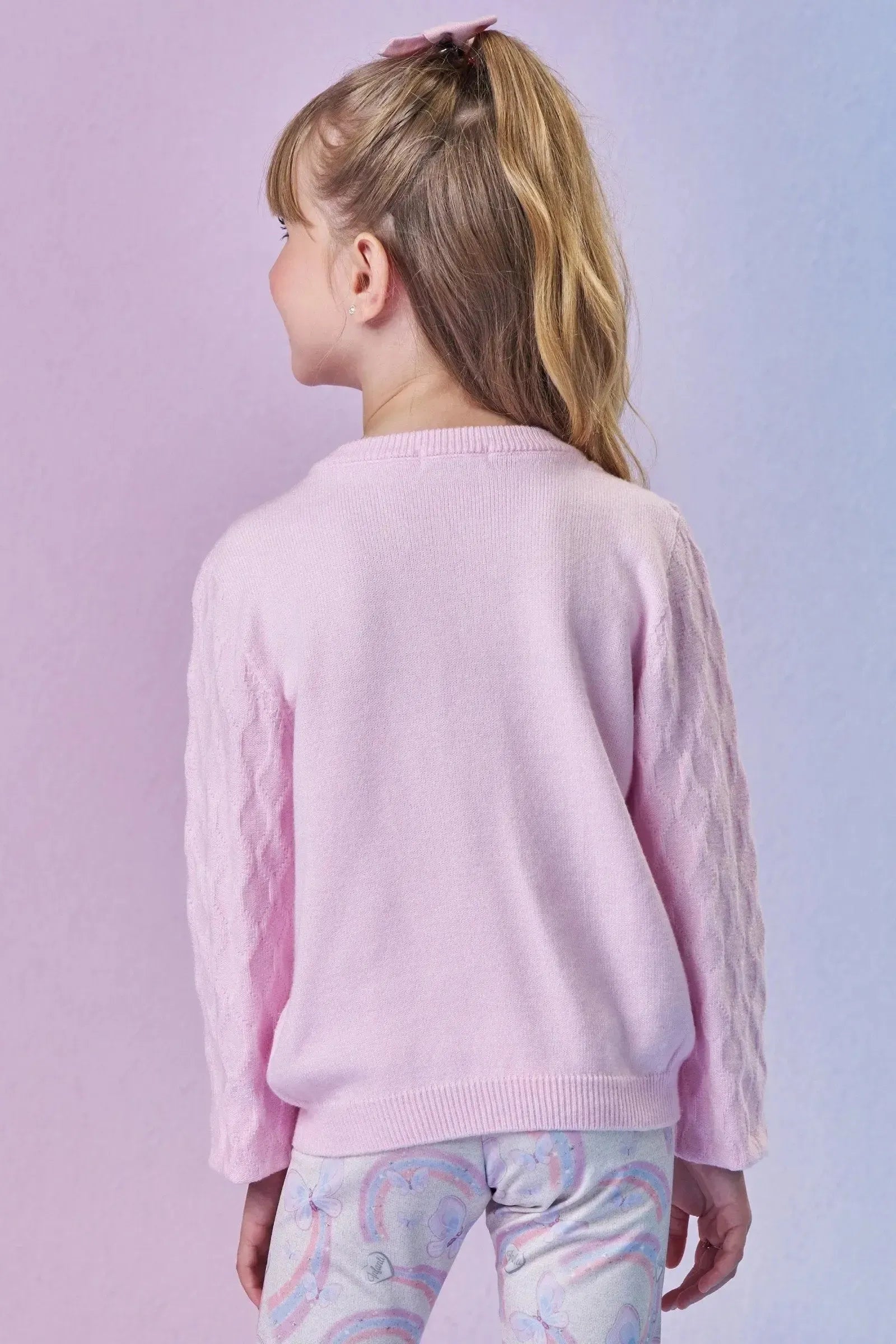 Blusão em Tricot Prime 87687 Infanti Infantil Menina