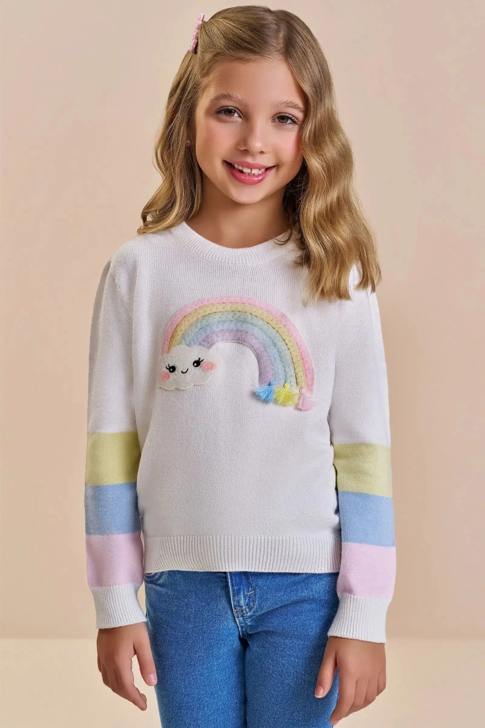 Blusão em Tricot Prime 87690 Infanti Infantil Menina