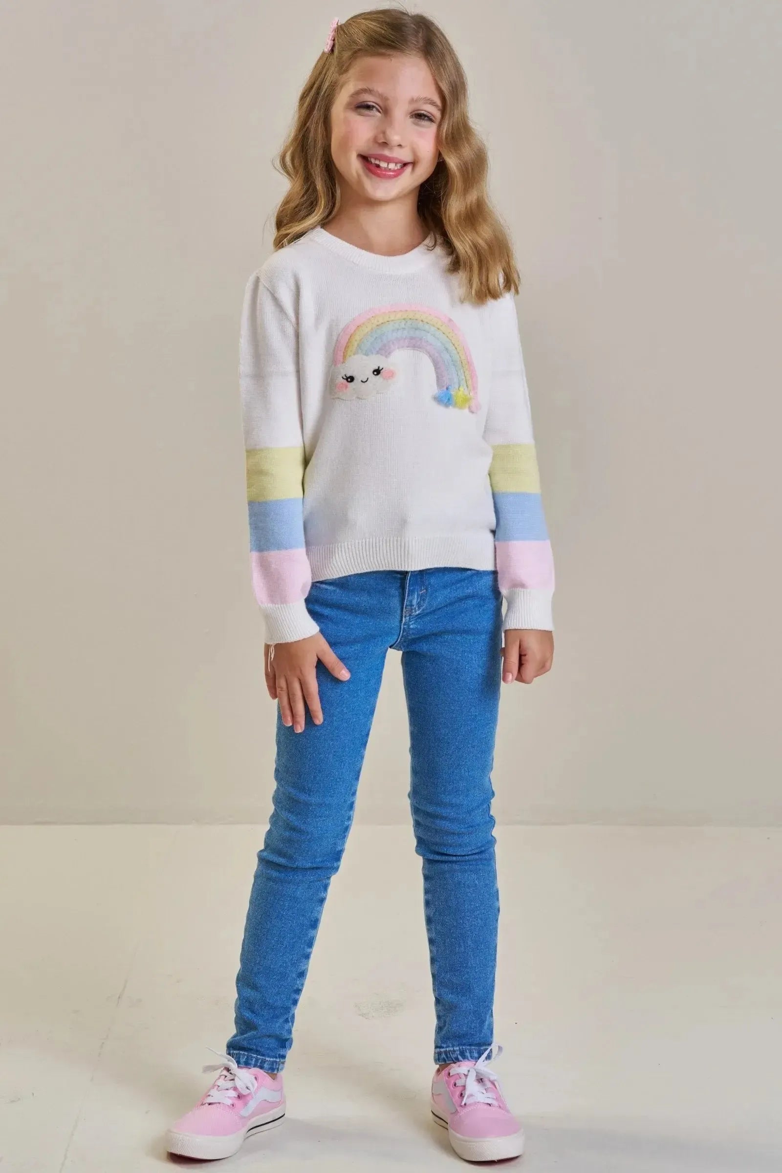 Blusão em Tricot Prime 87690 Infanti Infantil Menina