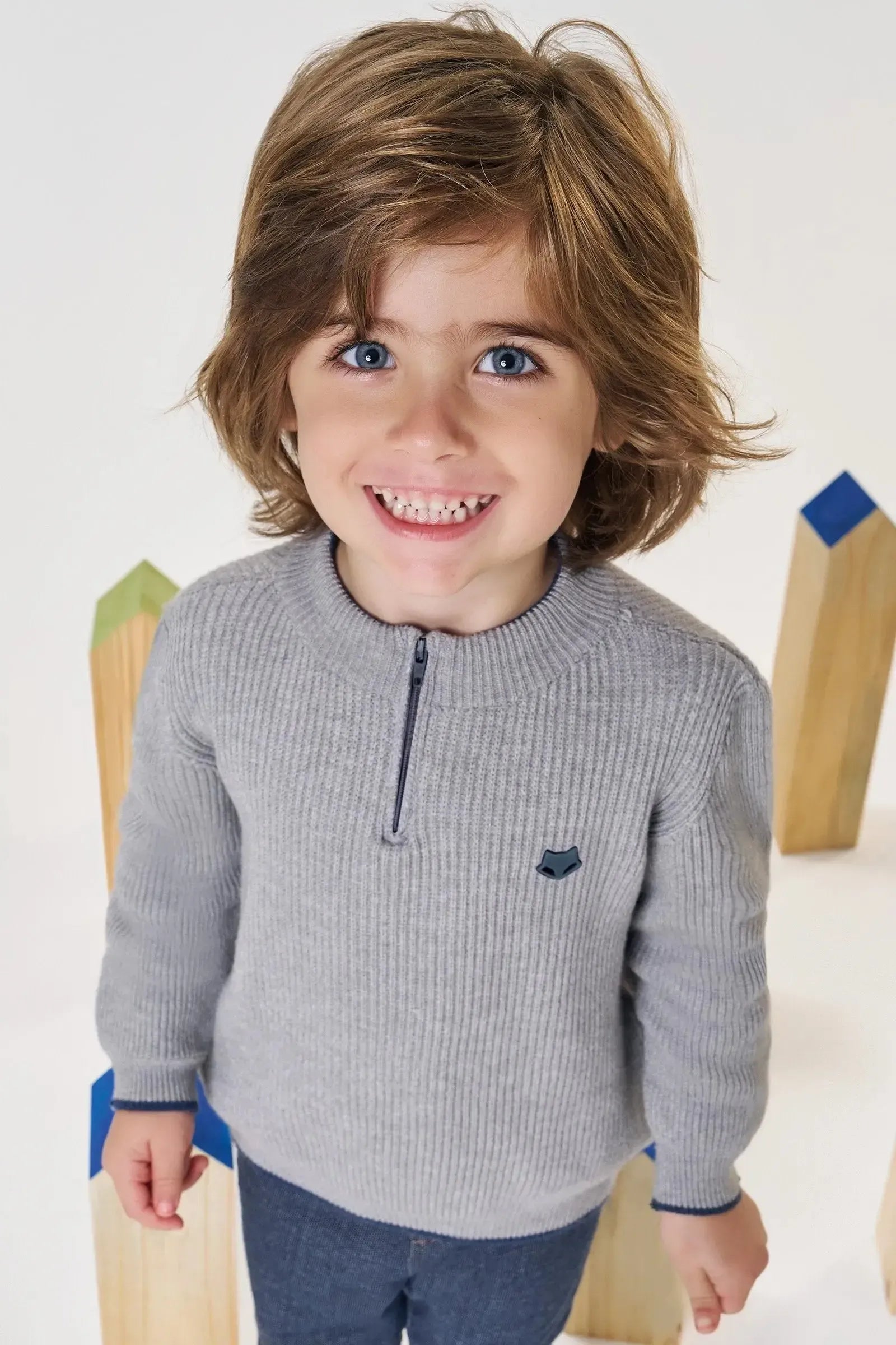 Blusão em Tricot Prime 87706 Johnny Fox Bebê Menino