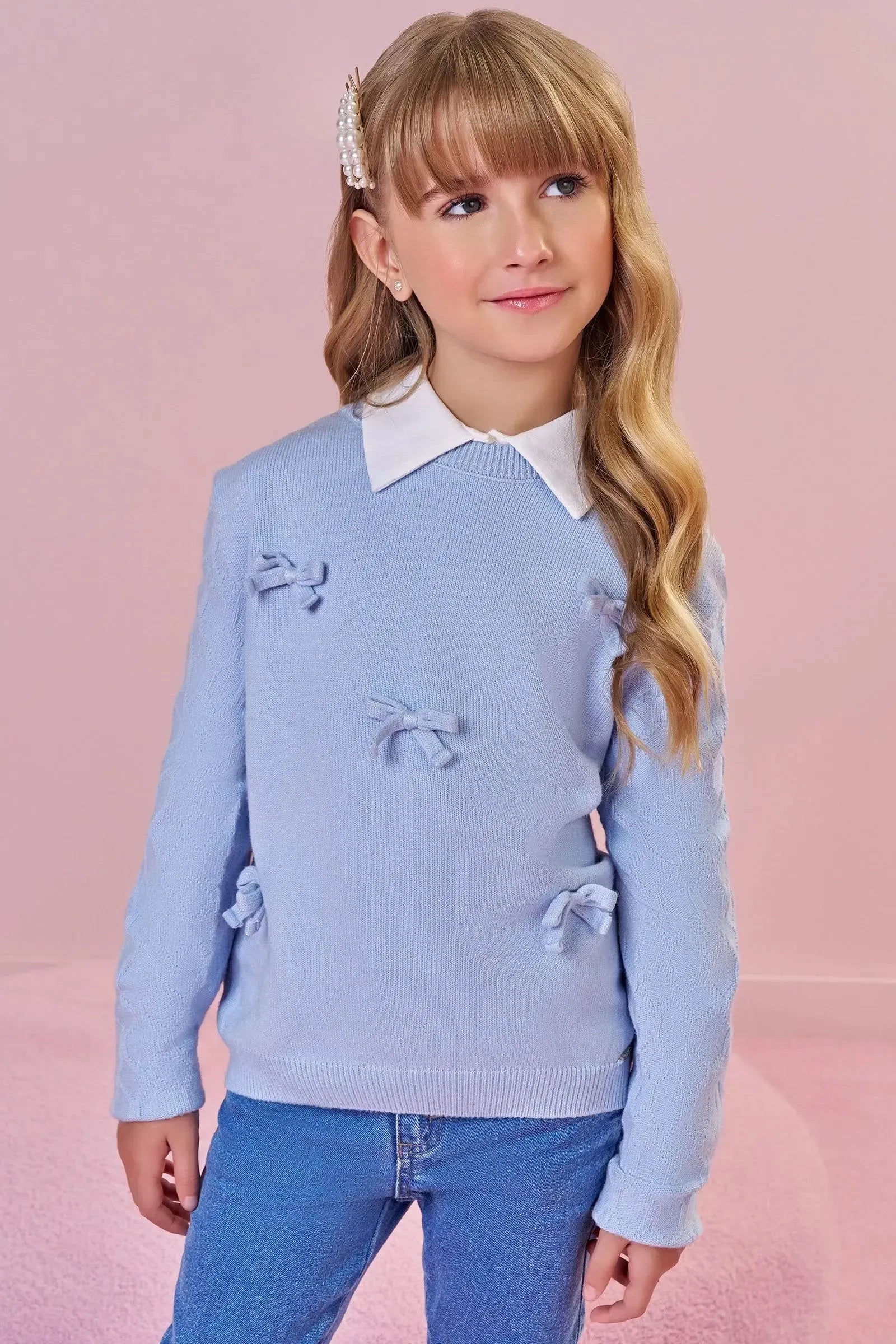 Blusão em Tricot Prime 94036 Infanti Infantil Menina