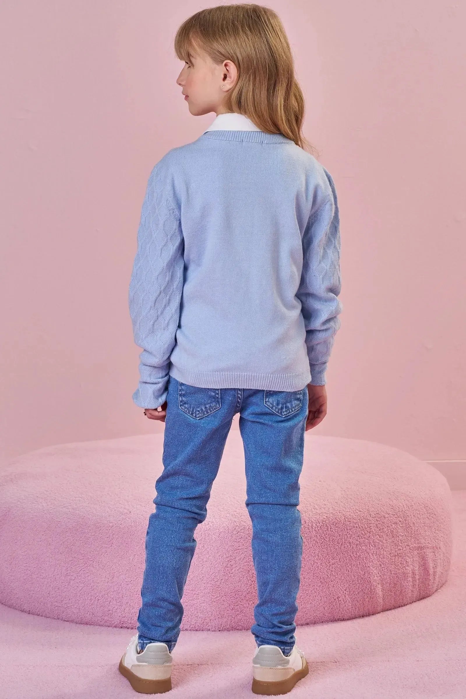 Blusão em Tricot Prime 94036 Infanti Infantil Menina