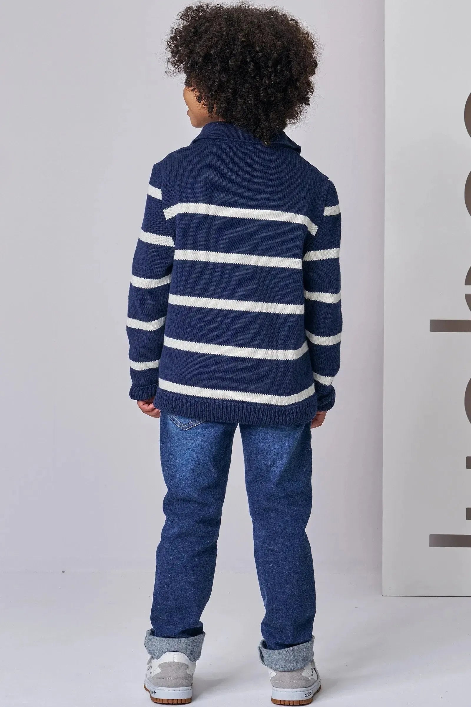 Blusão Polo em Tricot 100% Algodão 87160 LucBoo Infantil Menino