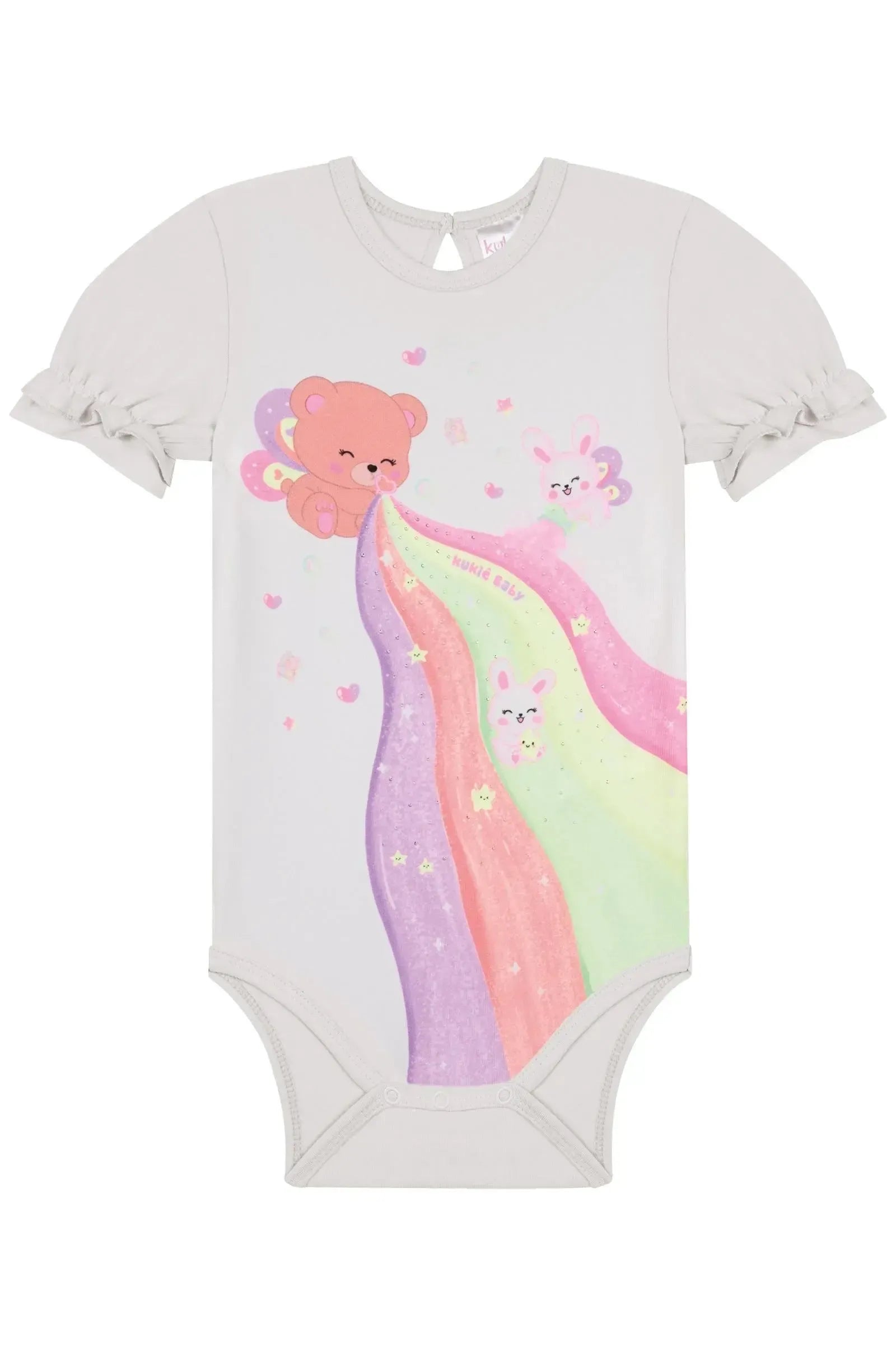 Body em Cotton 87267 Kukiê Bebê Menina