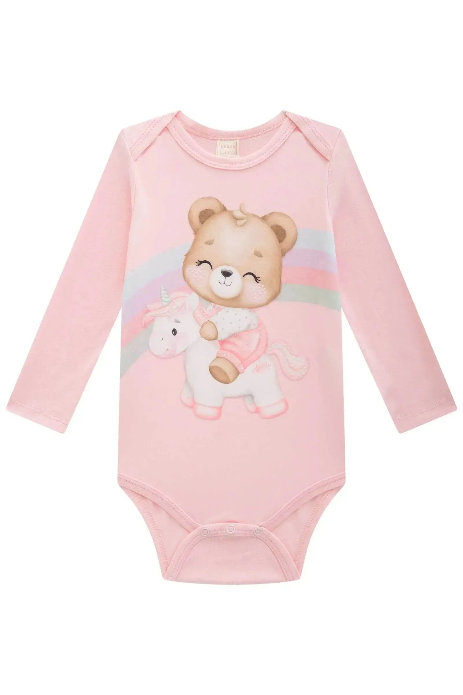 Body em Cotton 89489 Infanti Bebê Menina