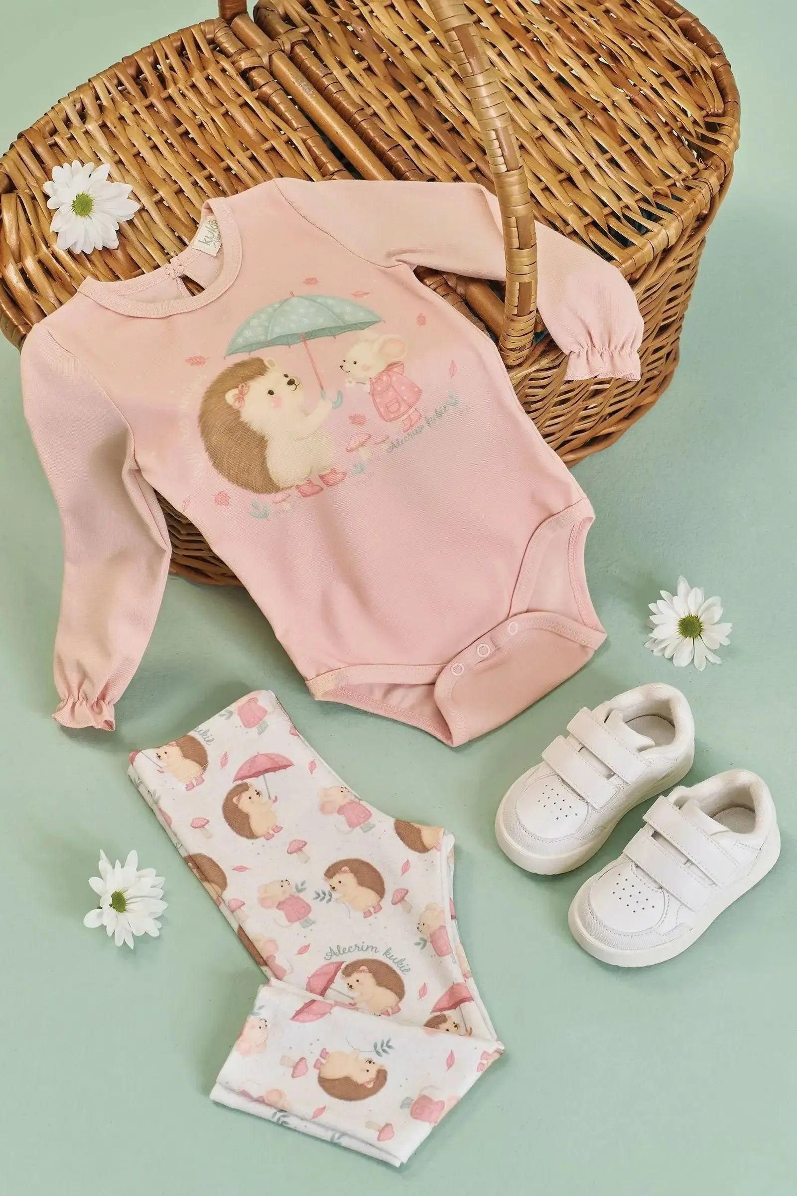 Body em Cotton 89916 Kukiê Bebê Menina