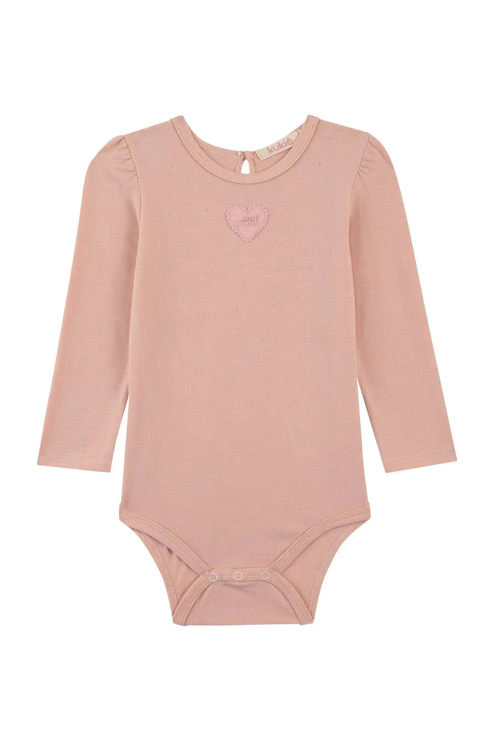 Body em Cotton 92008 Kukiê Bebê Menina