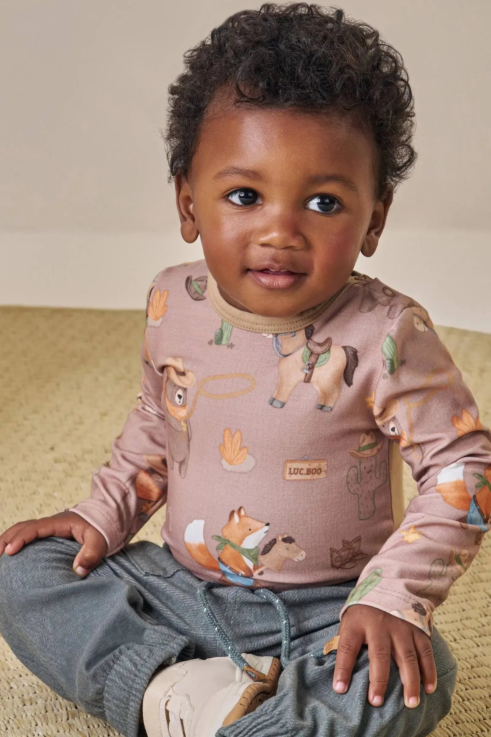 Body em Cotton e Malha Power 91658 LucBoo Bebê Menino