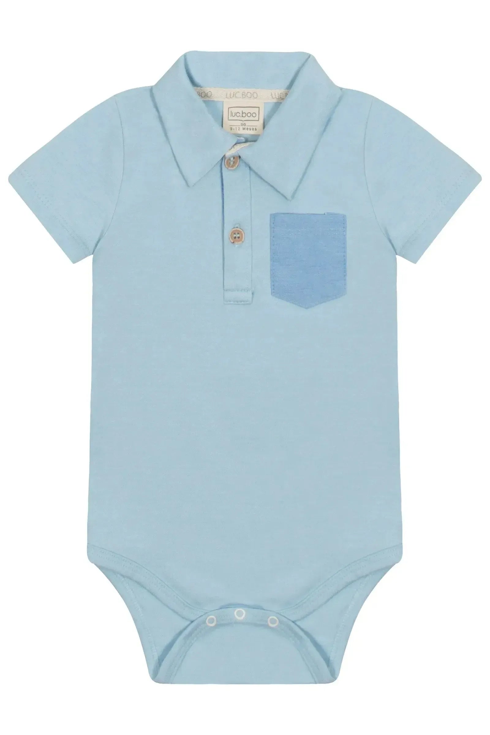 Body Polo em Cotton 87307 LucBoo Bebê Menino