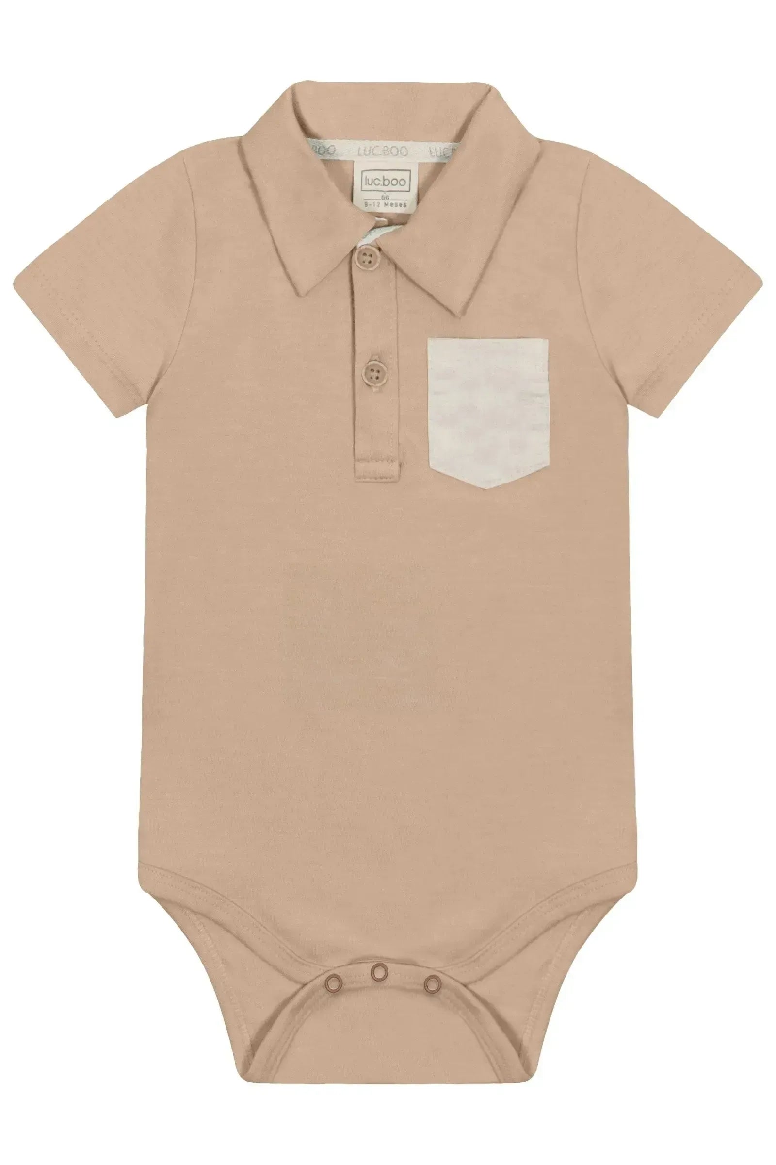 Body Polo em Cotton 87307 LucBoo Bebê Menino