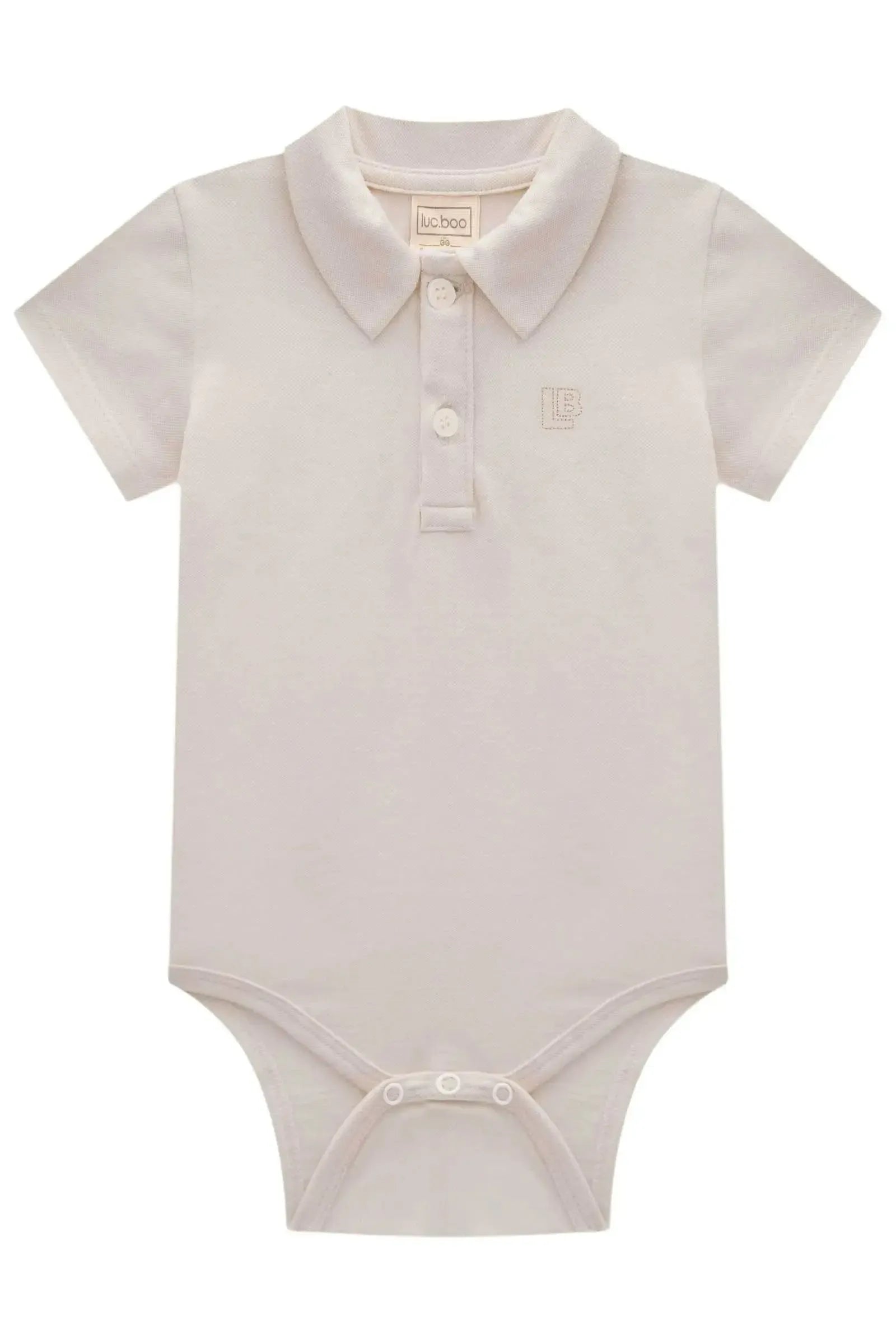 Body Polo em Piquet com Elastano 83119 LucBoo Bebê Menino