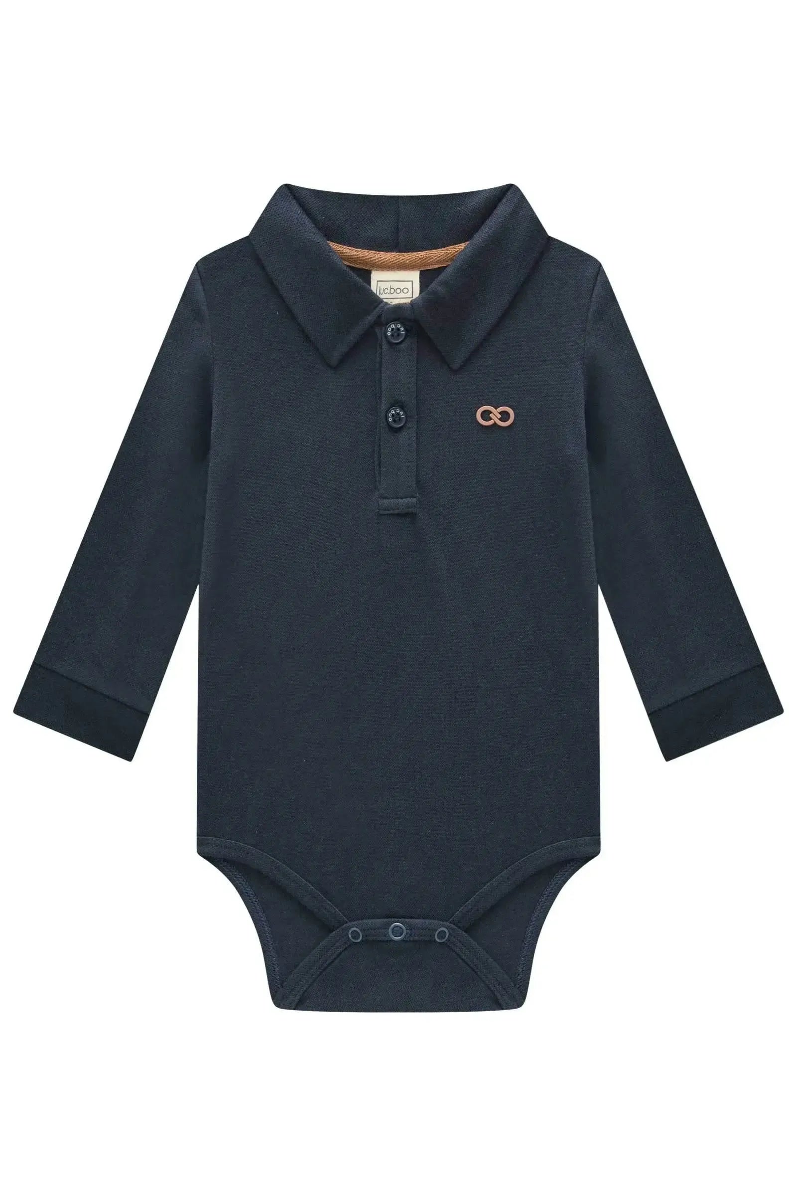Body Polo em Piquet com Elastano 89402 LucBoo Bebê Menino