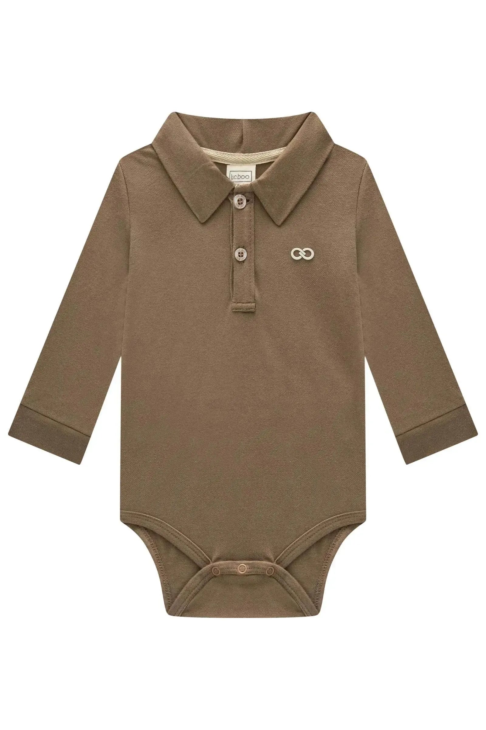 Body Polo em Piquet com Elastano 89402 LucBoo Bebê Menino