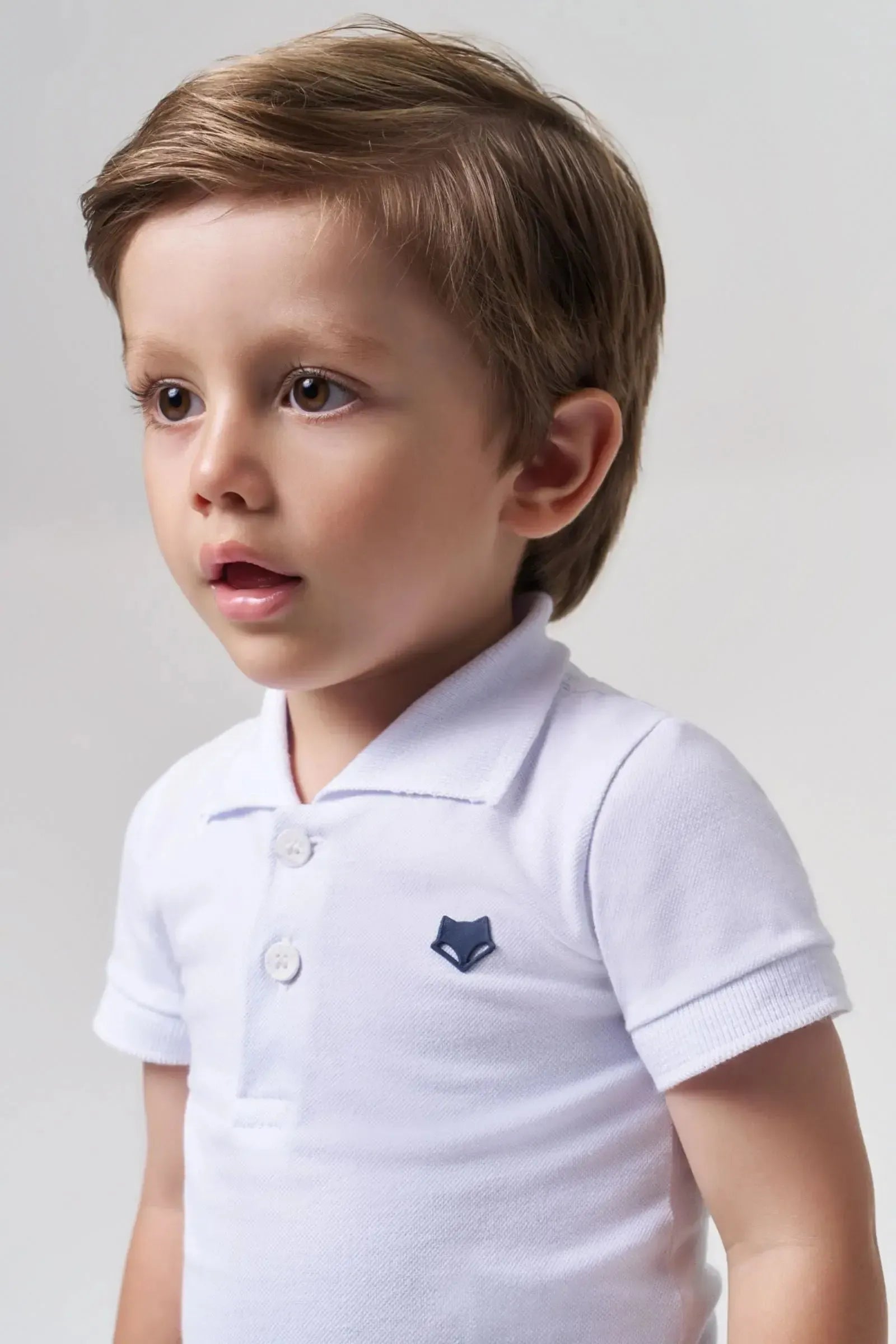 Body Polo em Piquet com Elastano 94846 Johnny Fox Bebê Menino