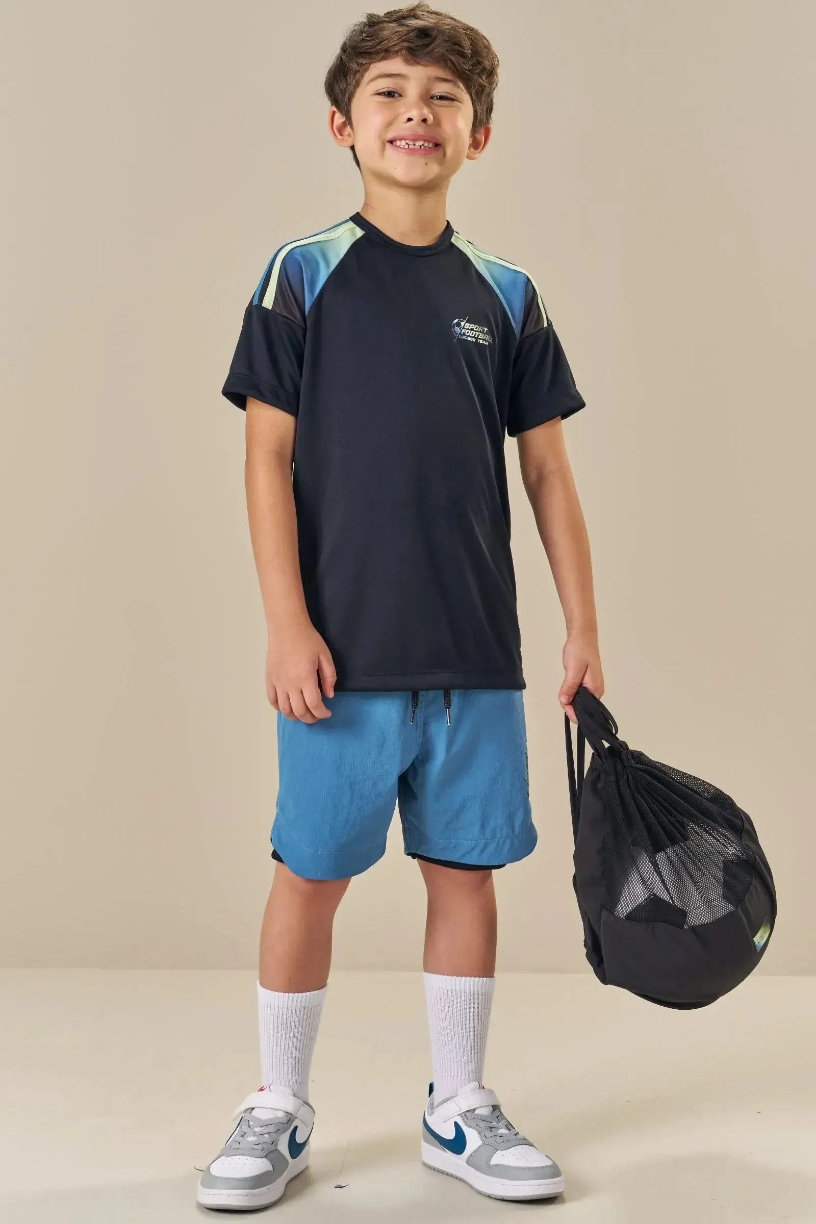 Bolsa em Nylon Tecnospan e Tela 87401 LucBoo Infantil Menino