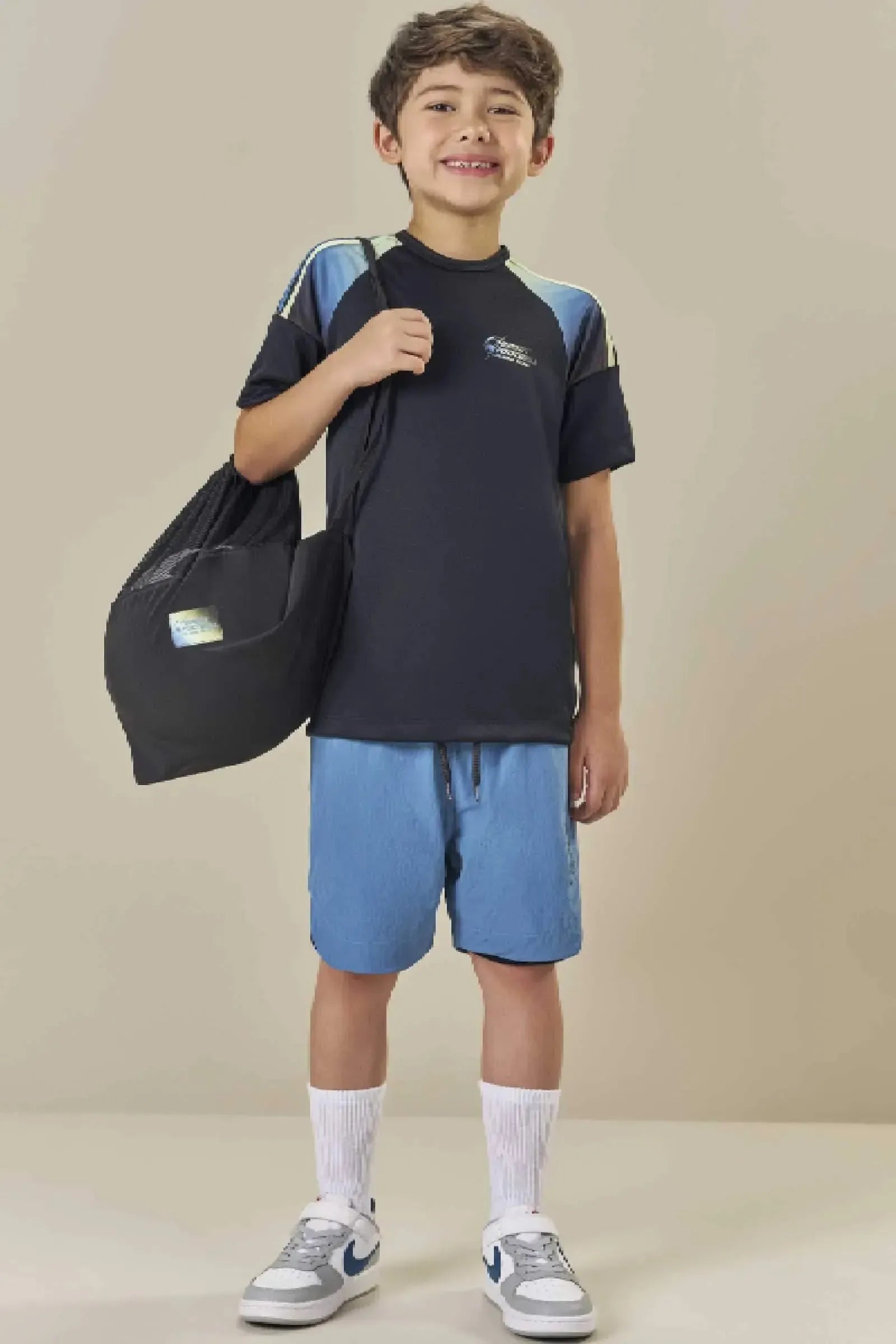 Bolsa em Nylon Tecnospan e Tela 87401 LucBoo Infantil Menino