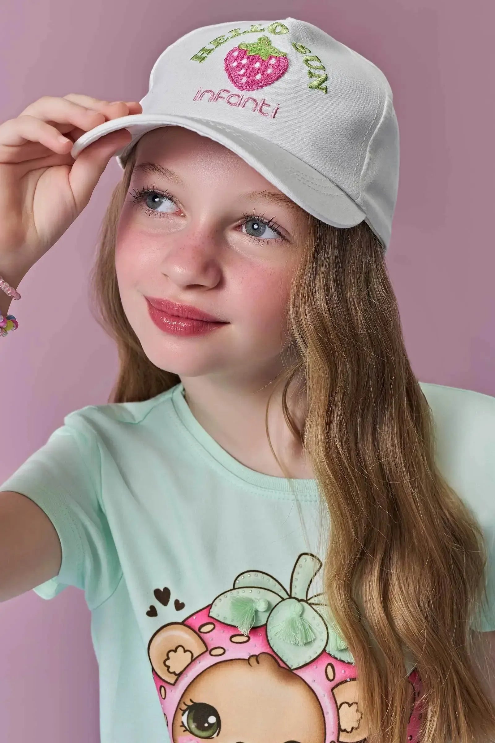 Boné em Sarja 94682 Infanti Infantil Menina