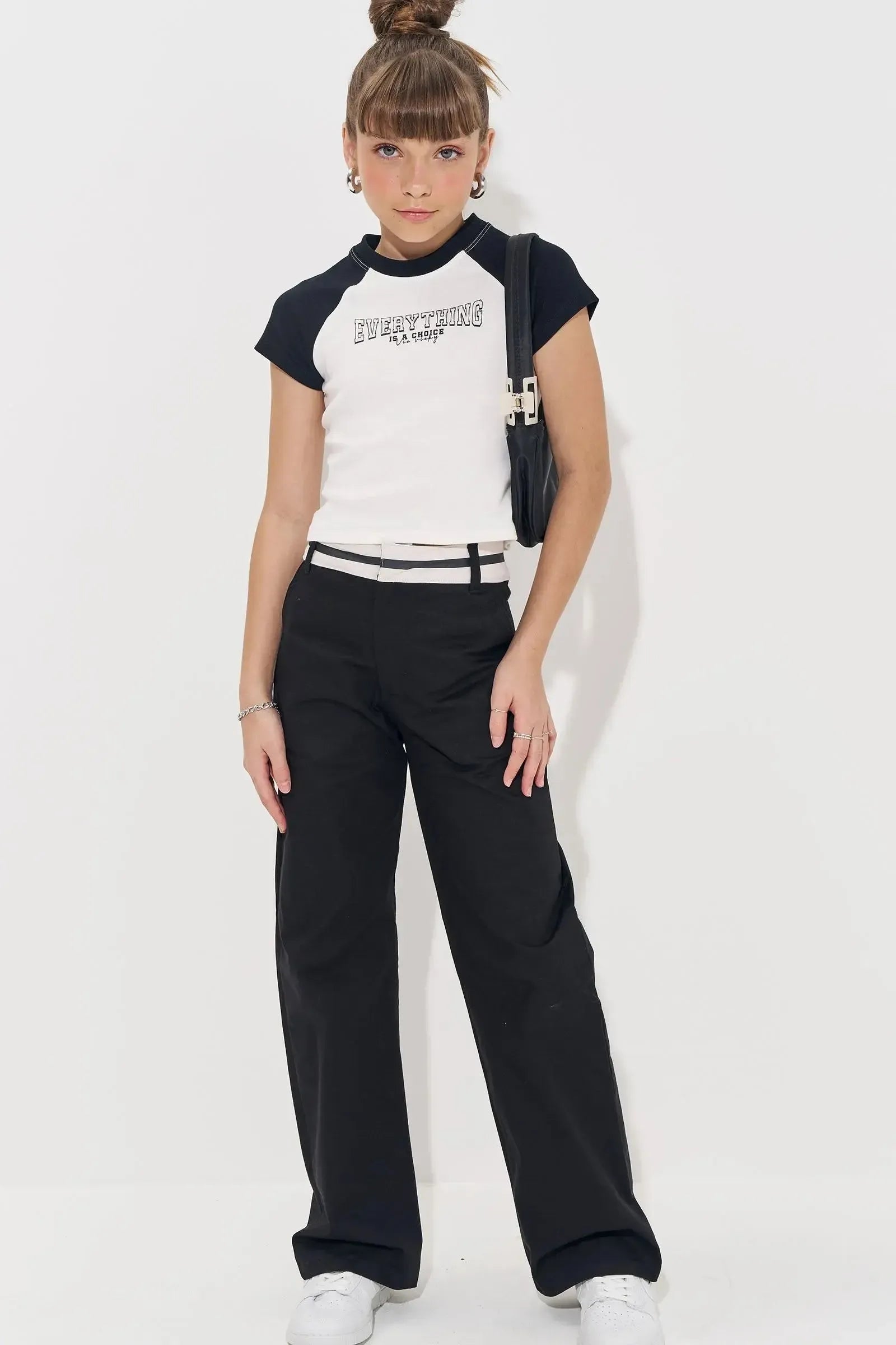 Calça Alfaiataria em Sarja com Elastano 83720 Vic&Vicky Teen Menina