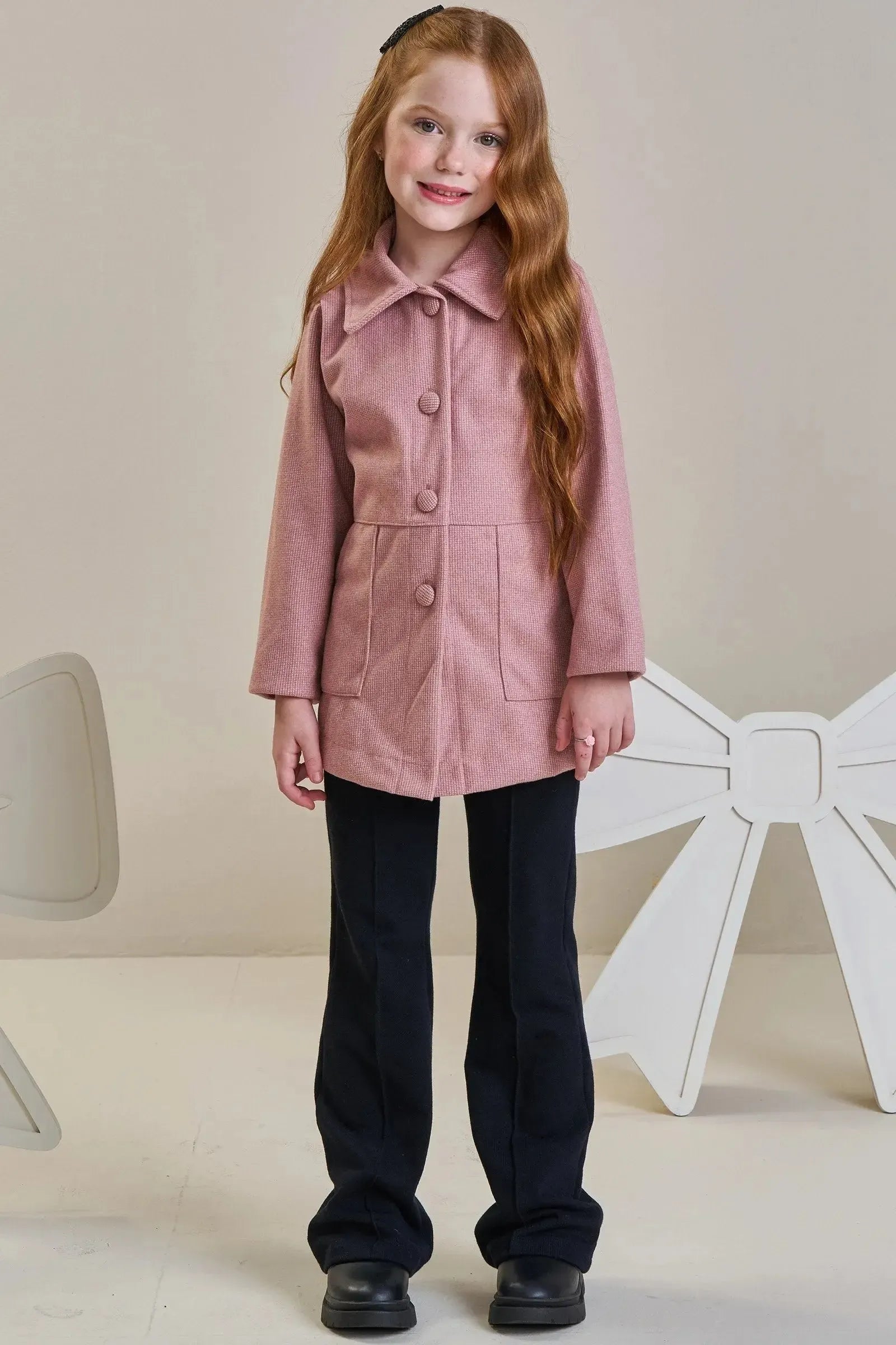Calça Boo Cut em Moletwill 92656 Infanti Infantil Menina