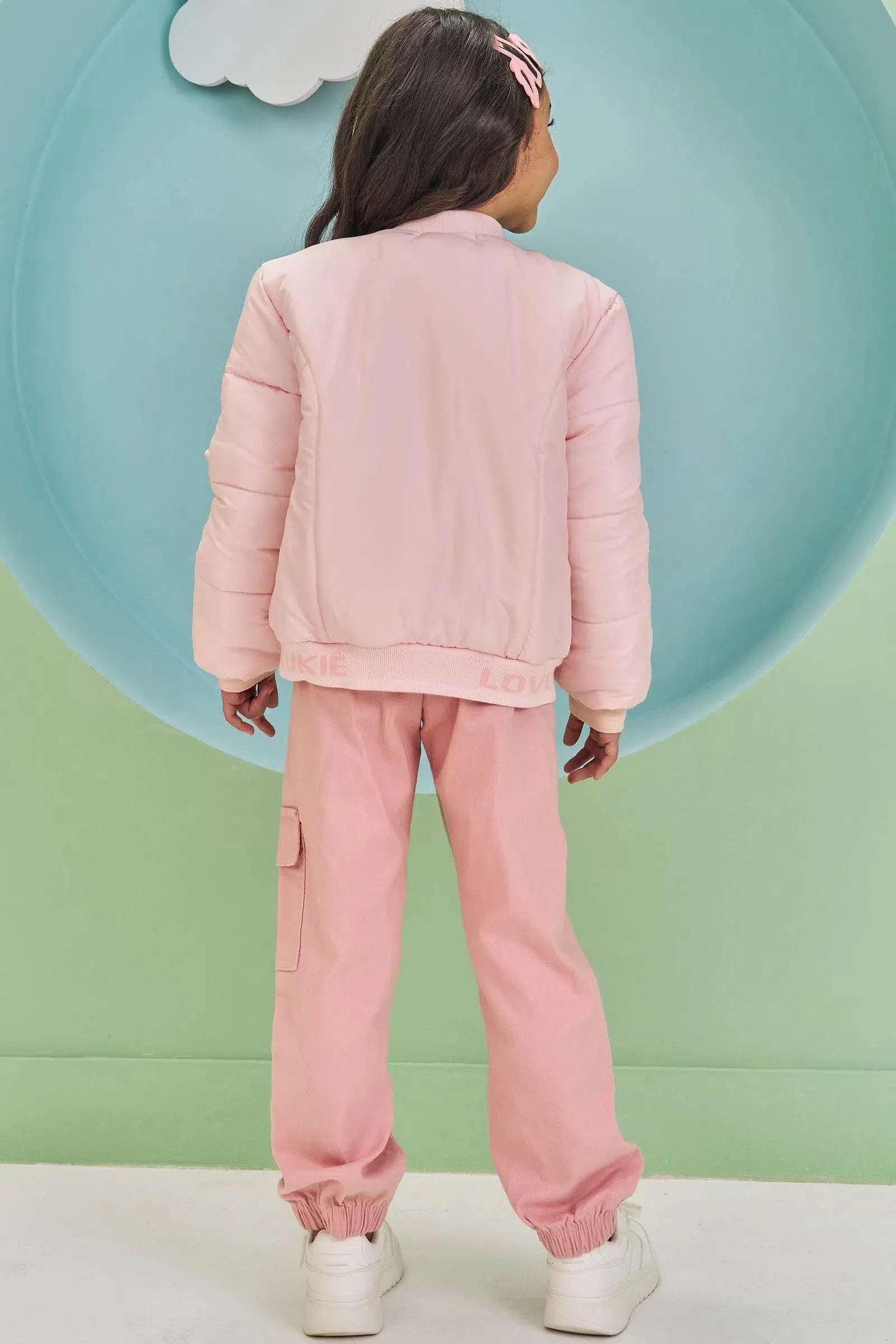 Calça Cargo em Sarja com Elastano 79168 Kukiê Infantil Menina