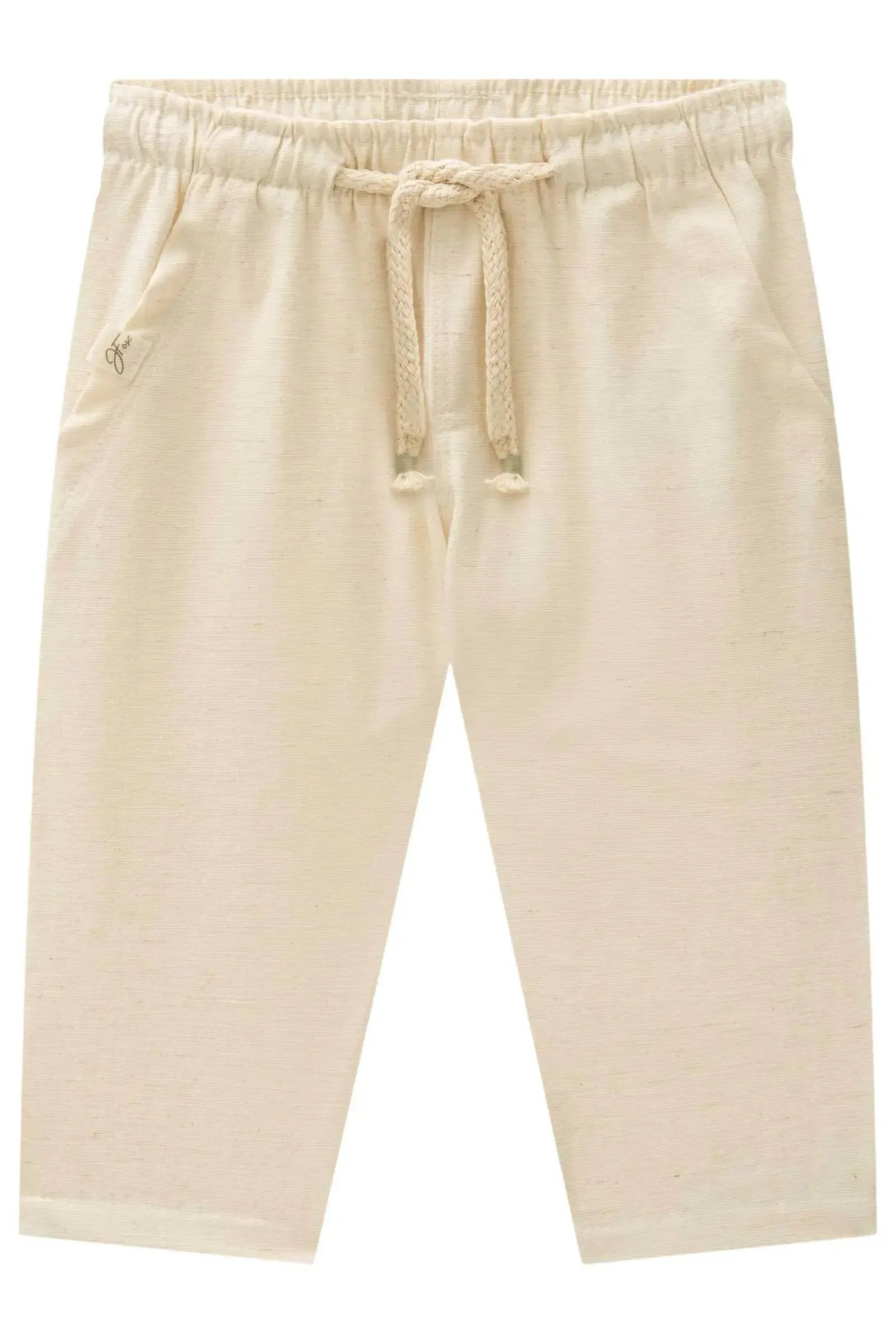 Calça Comfy em Linho Santorine com Elastano 86341 Johnny Fox Bebê Menino