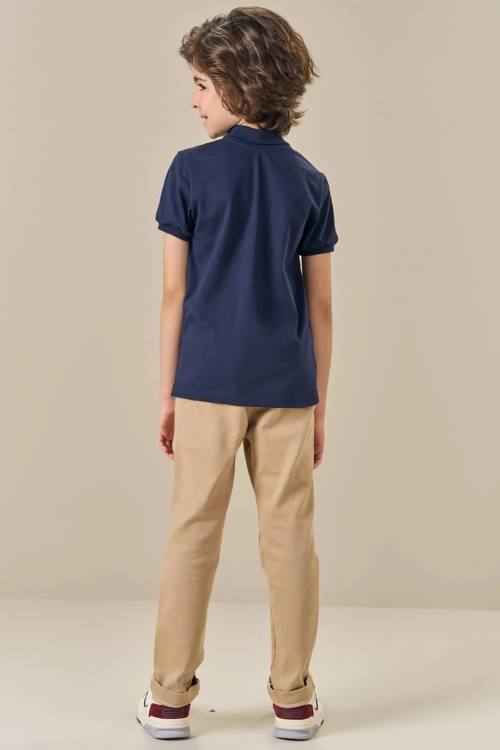 Calça Comfy em Sarja Soft com Elastano 82818 LucBoo Infantil Menino