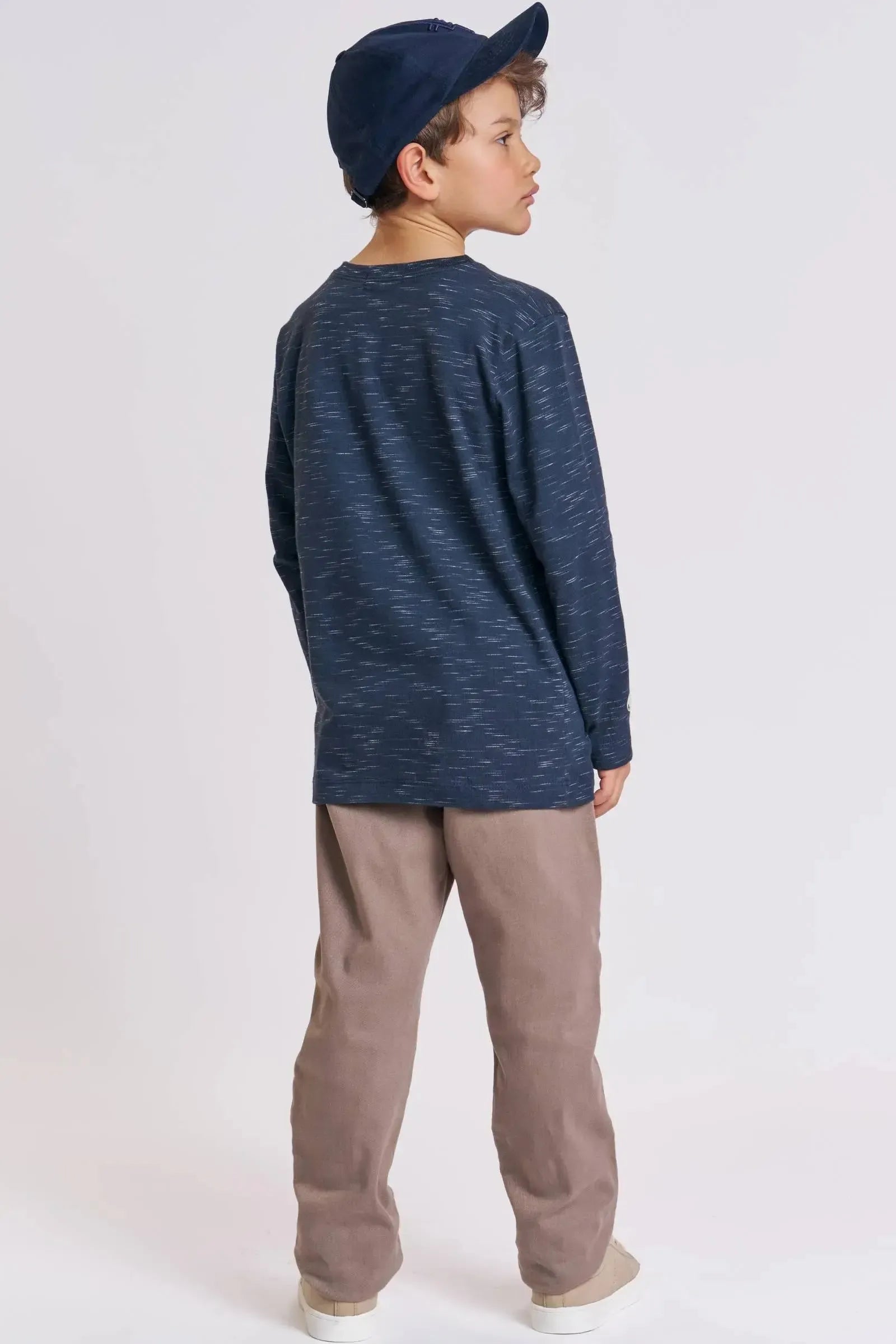 Calça Comfy em Sarja Stretch com Elastano 89998 LucBoo Infantil Menino