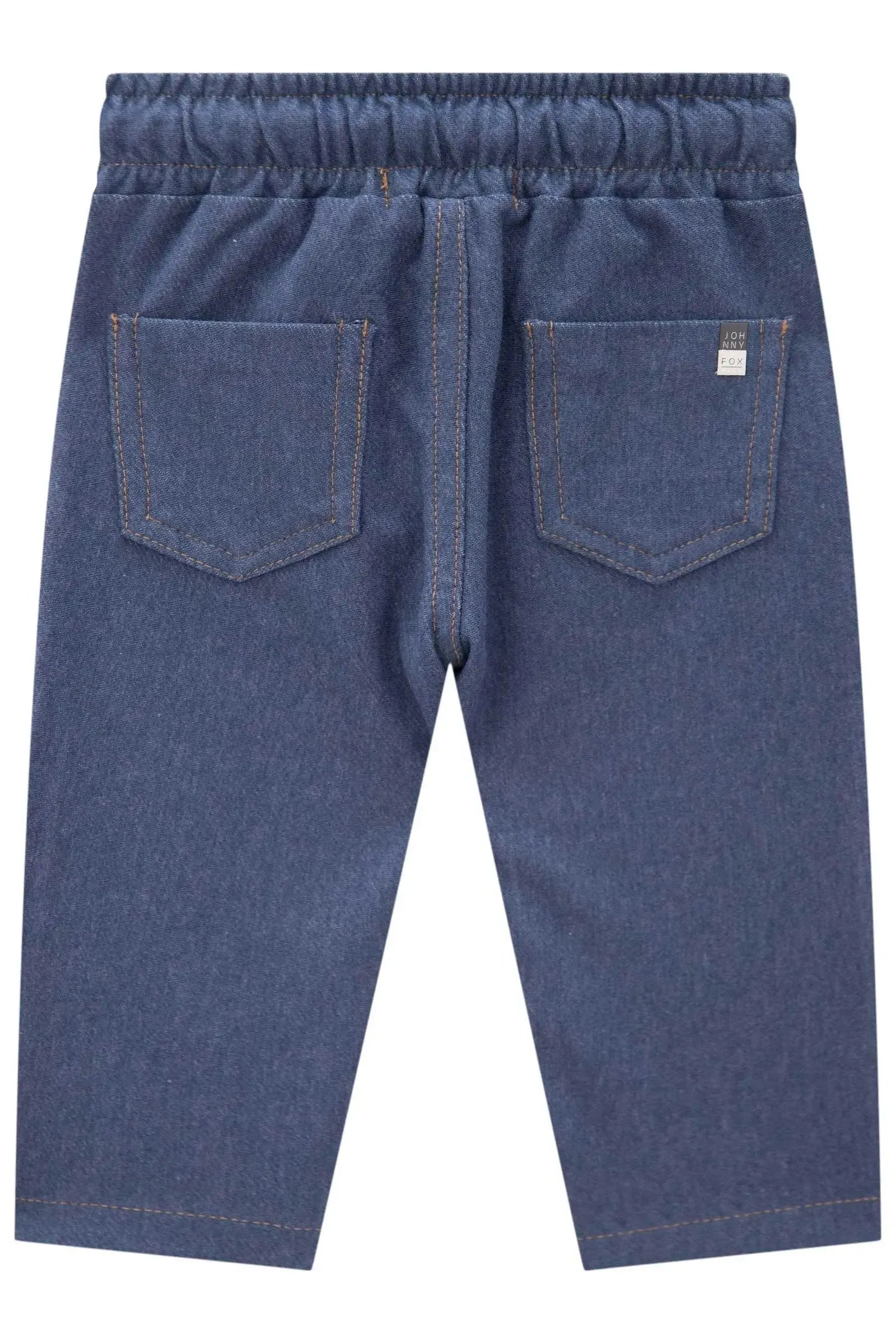Calça em Cotton Jeans com Elastano 84262 Johnny Fox Bebê Menino