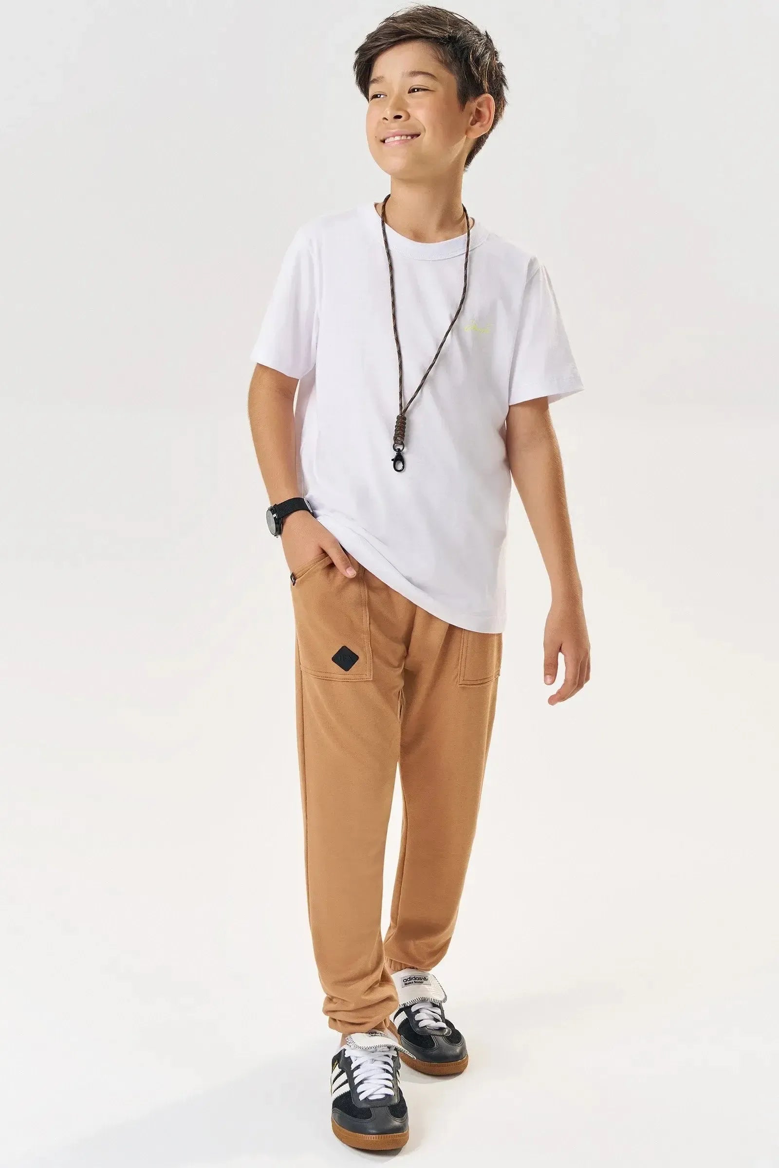 Calça em Molevisco 85061 Johnny Fox Teen Menino