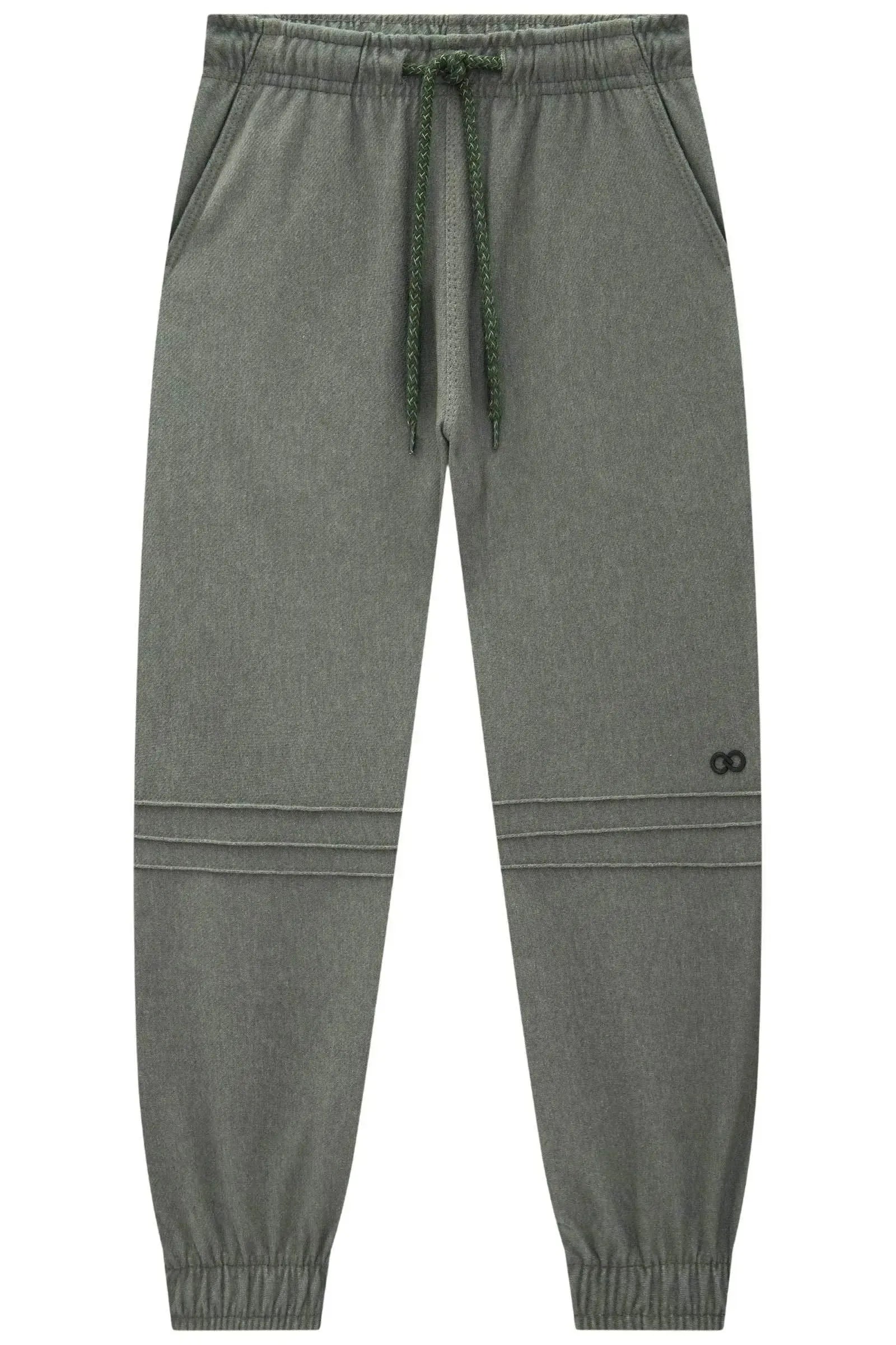 Calça Jogger em Cotton Jeans com Elastano 89737 LucBoo Infantil Menino