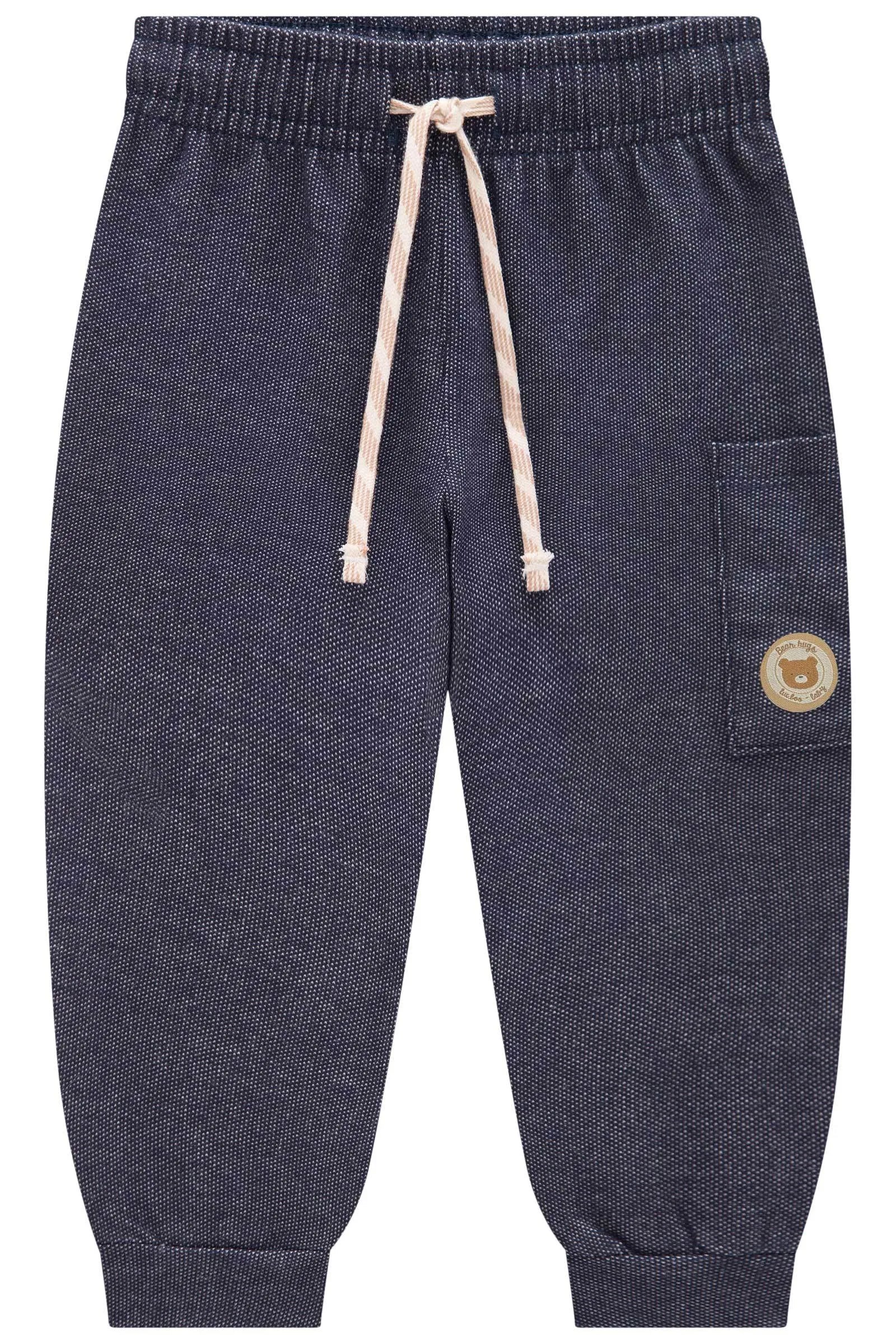 Calça Jogger em Malha Denim com Elastano 84522 LucBoo Bebê Menino