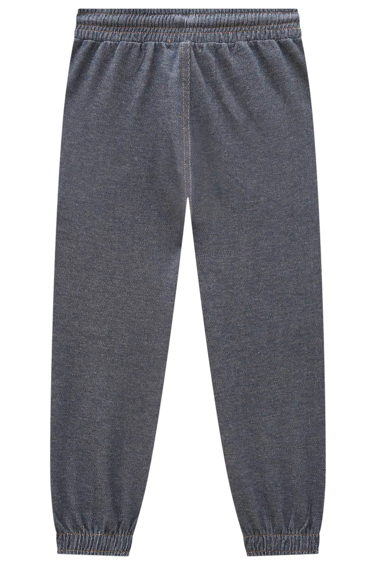 Calça Jogger em Malha Denim com Elastano 84825 LucBoo Infantil Menino