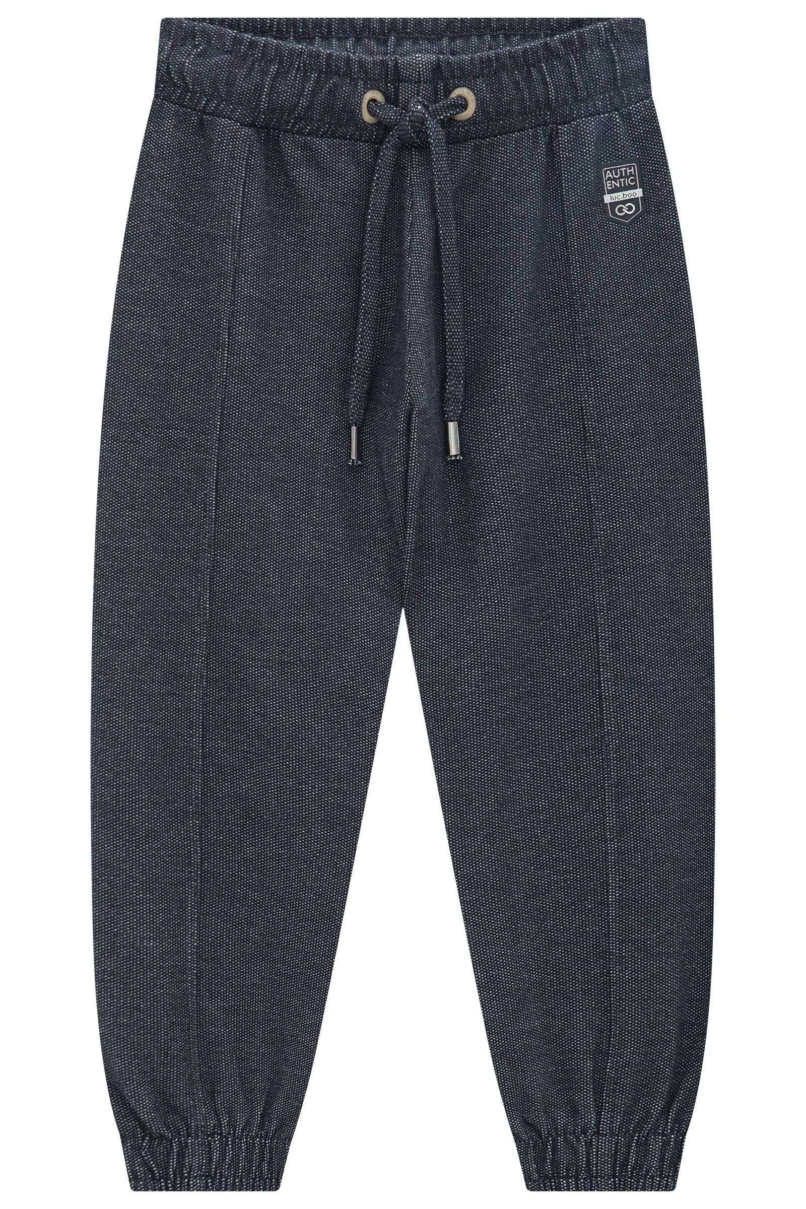 Calça Jogger em Malha Denim com Elastano 95389 LucBoo Infantil Menino