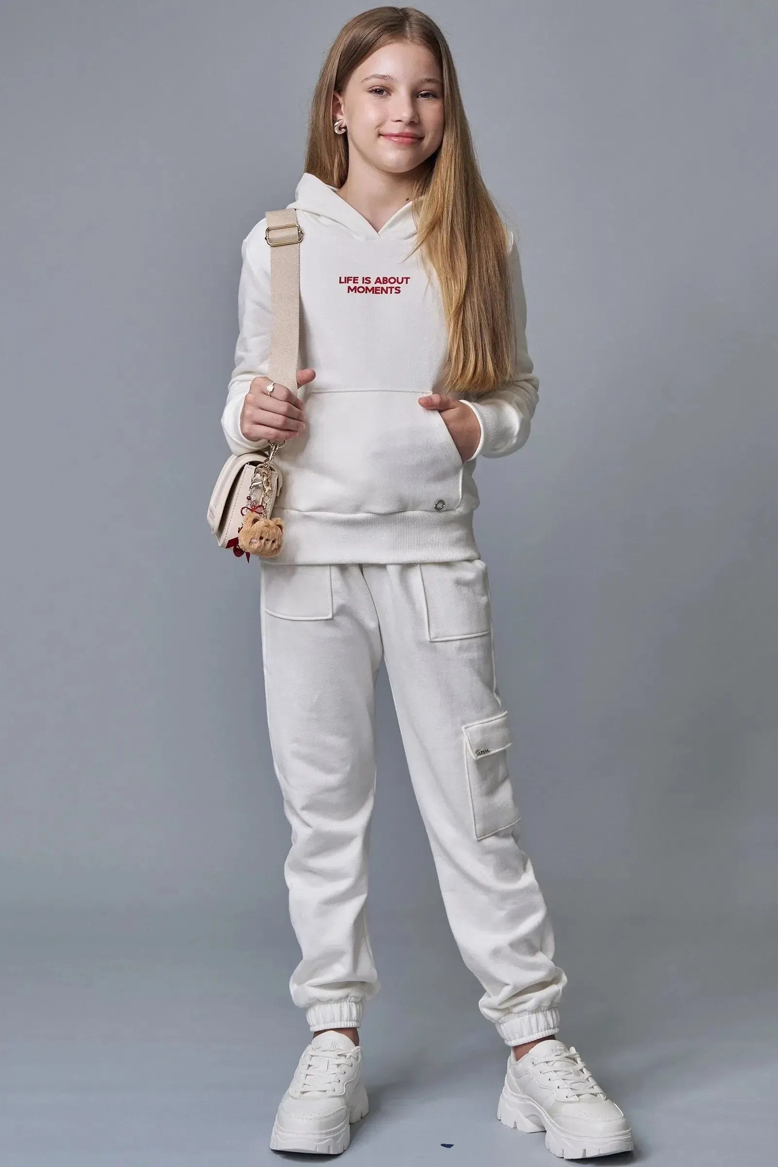 Calça Jogger em Moletom com Pelúcia 90401 Lilimoon Teen Menina