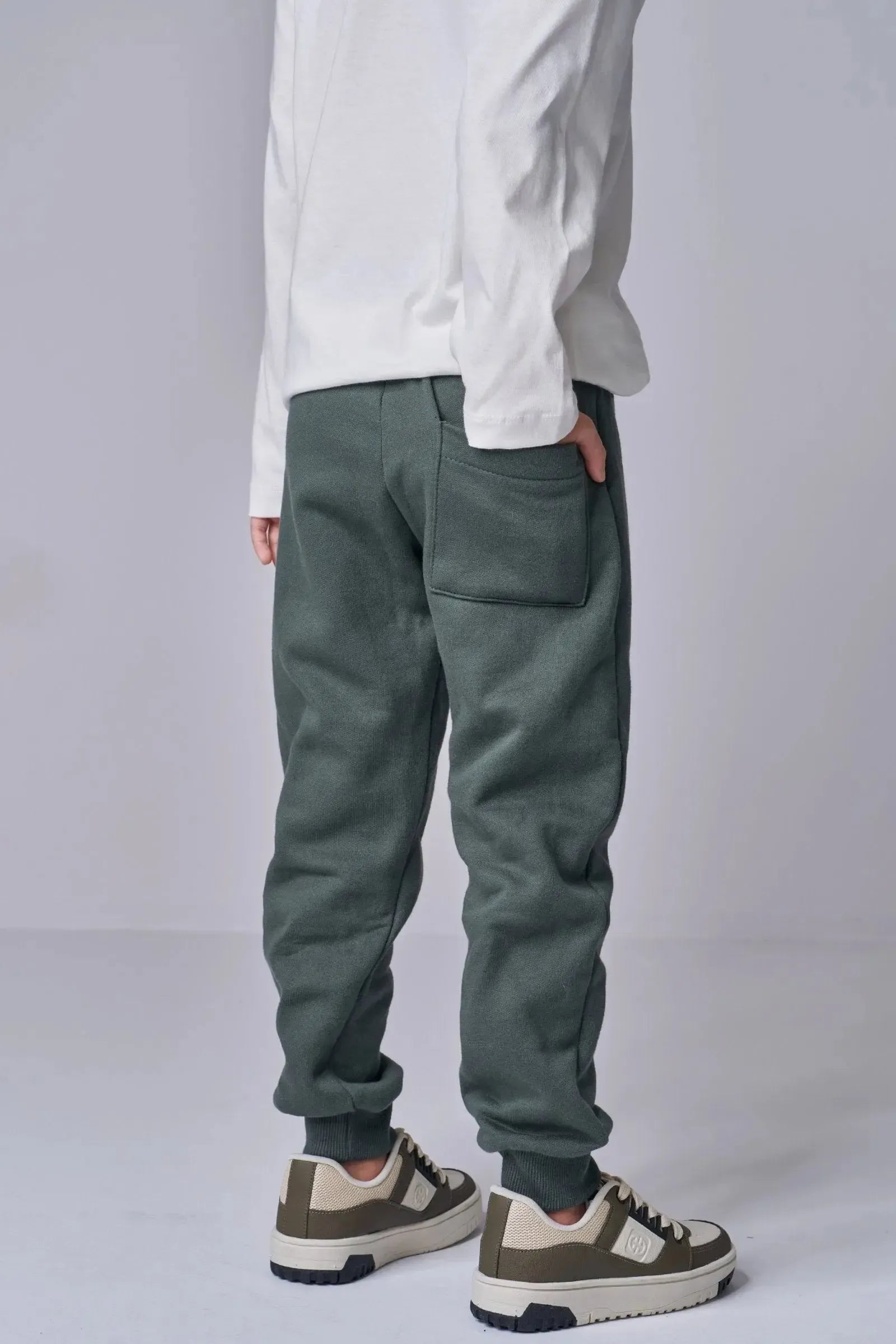 Calça Jogger em Moletom com Pelúcia 92941 LucBoo Infantil Menino