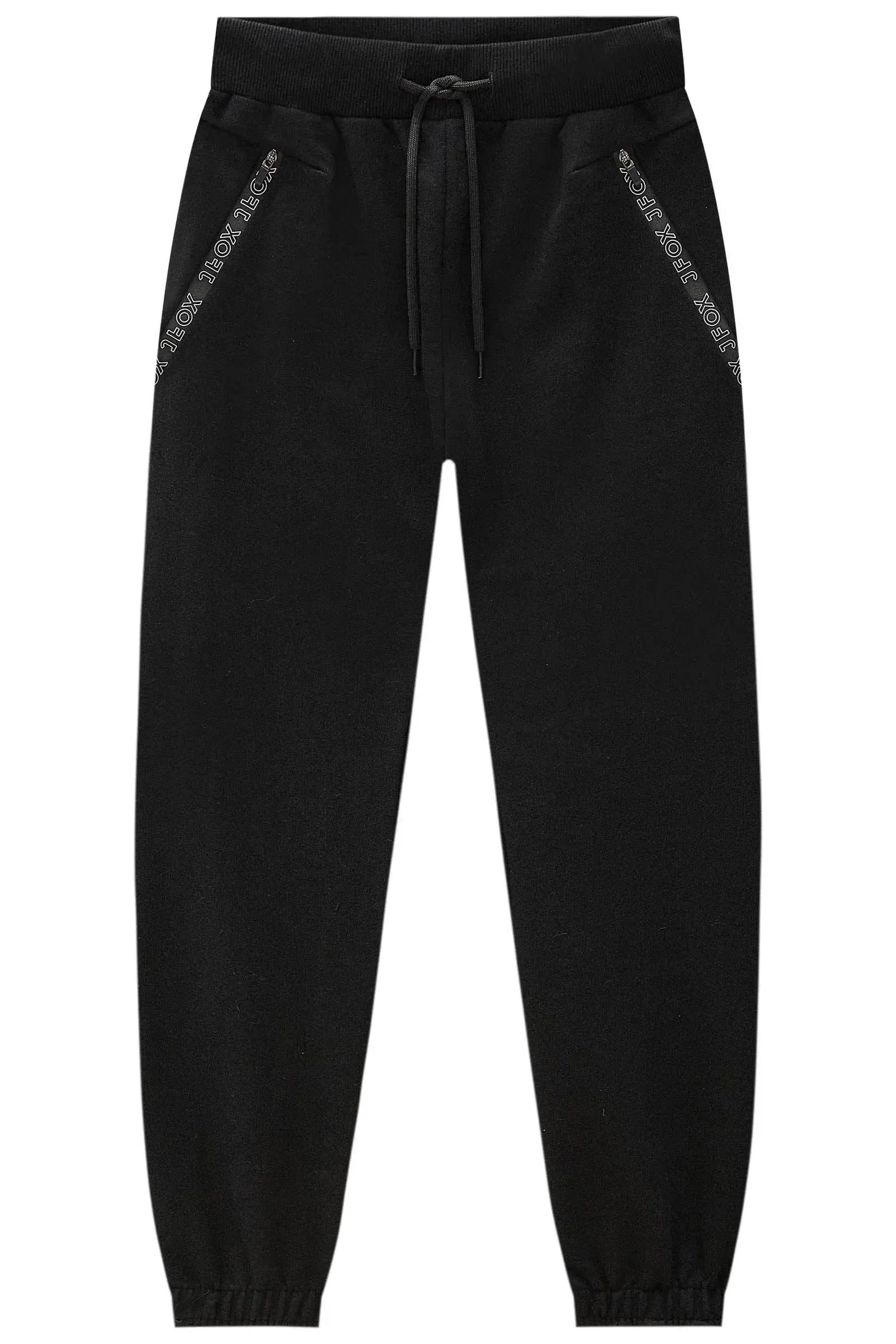 Calça Jogger em Moletom sem Pelúcia 89735 Johnny Fox Teen Menino