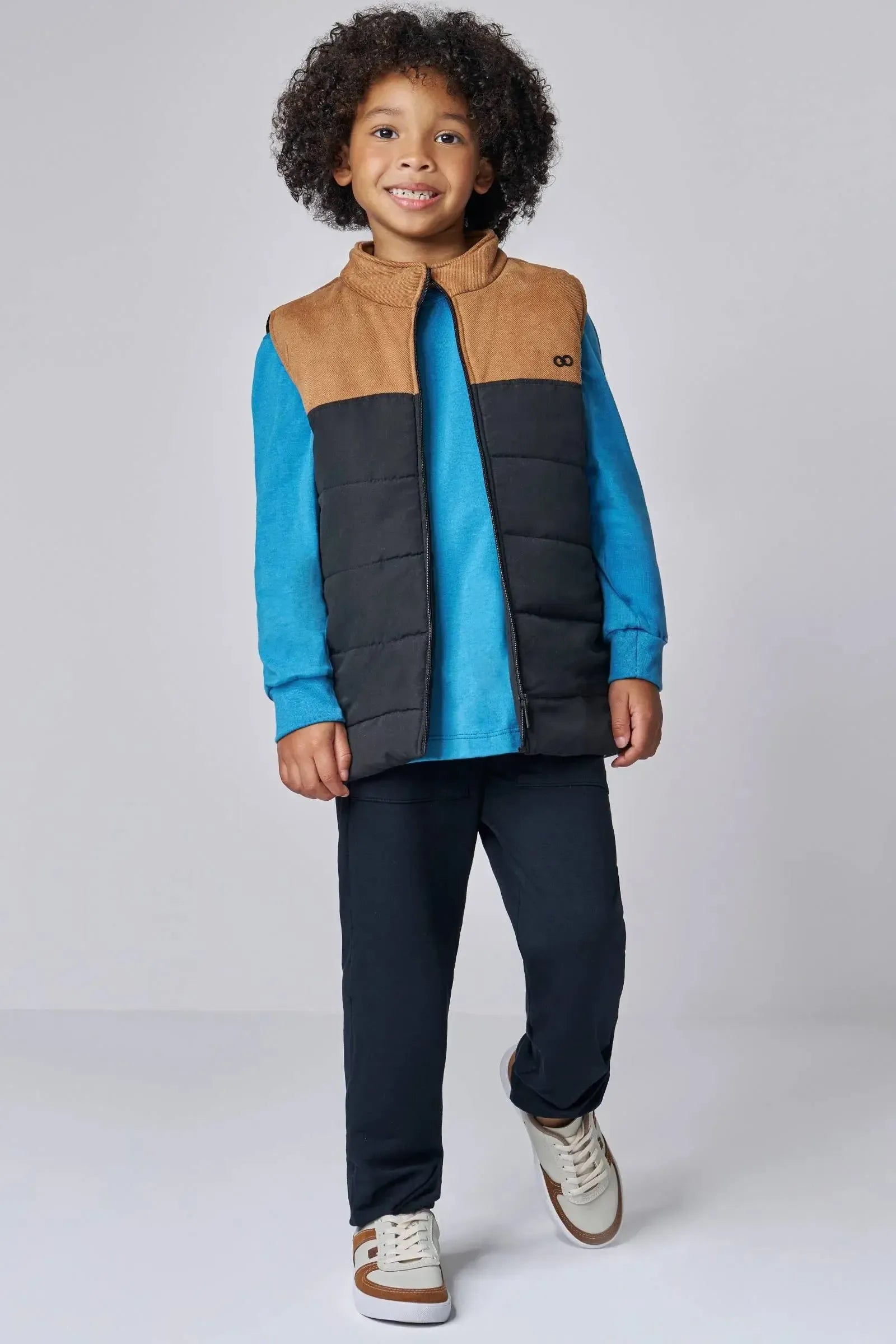 Calça Jogger em Molevisco com Elastano 90715 LucBoo Infantil Menino