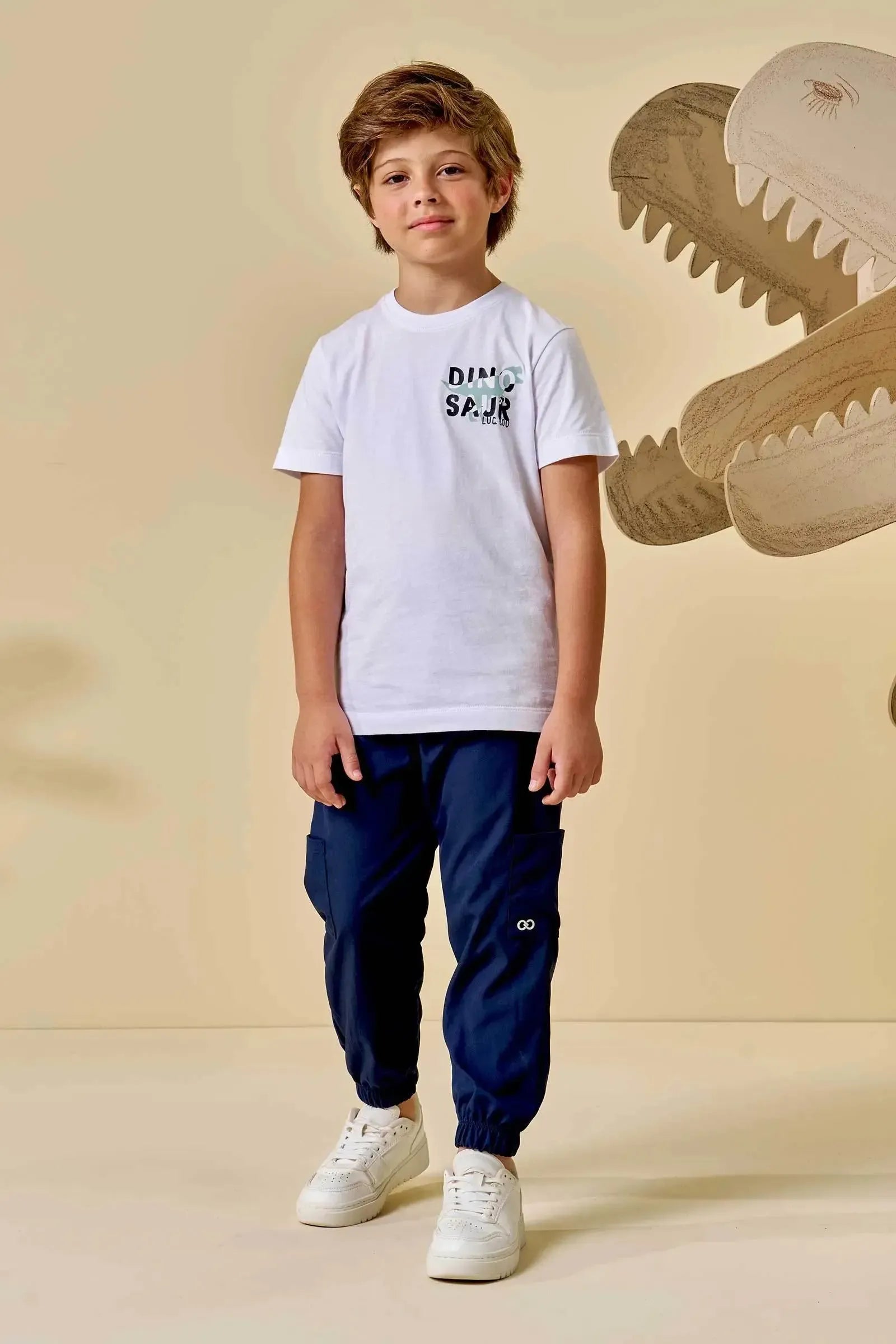 Calça Jogger em Nylon Ergonomic com Elastano 94689 LucBoo Infantil Menino