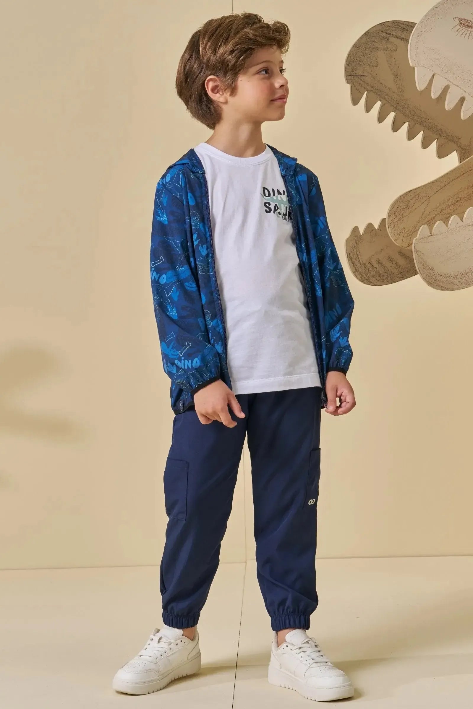 Calça Jogger em Nylon Ergonomic com Elastano 94689 LucBoo Infantil Menino